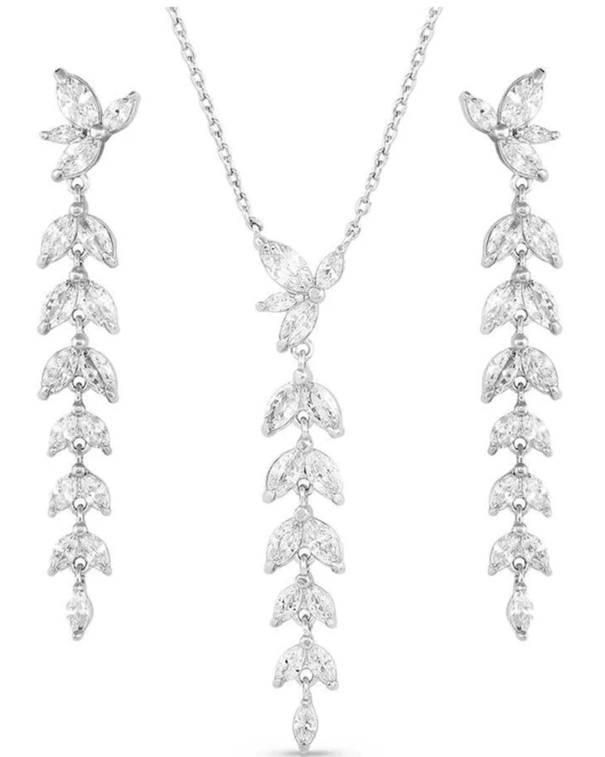 Montana Silversmiths Women's Woodbine Falls Crystal Jewelry Set - 2 Piece