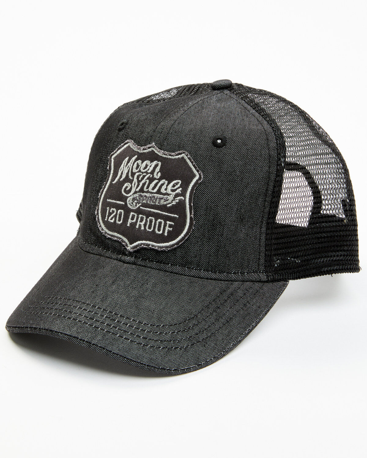 Moonshine Spirit Men's Shield Patch Ball Cap