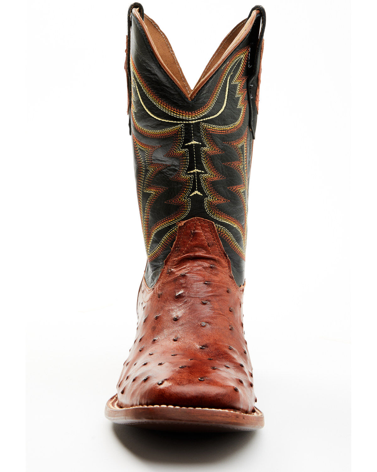 Cody James Men's Exotic Full-Quill Ostrich Western Boots - Broad Square Toe