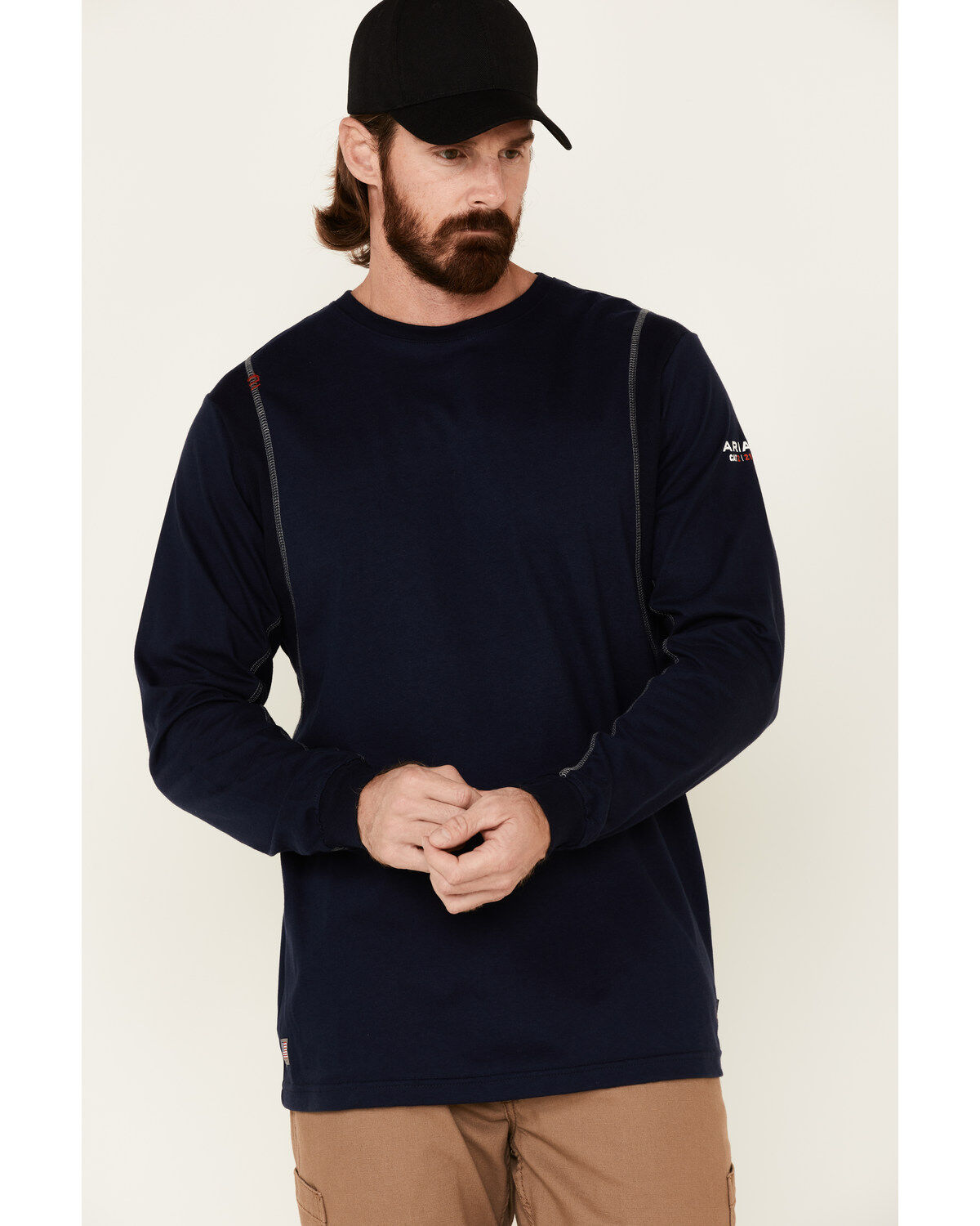 Ariat Men's FR Crew Neck Long Sleeve Shirt