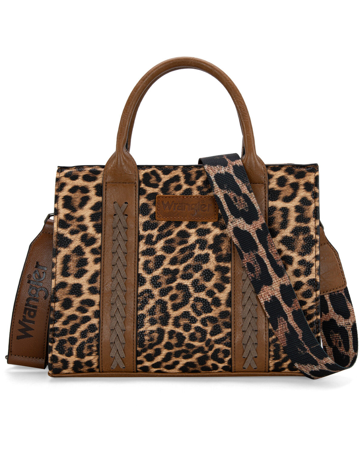 Wrangler Women's Leopard Print Crossbody Tote
