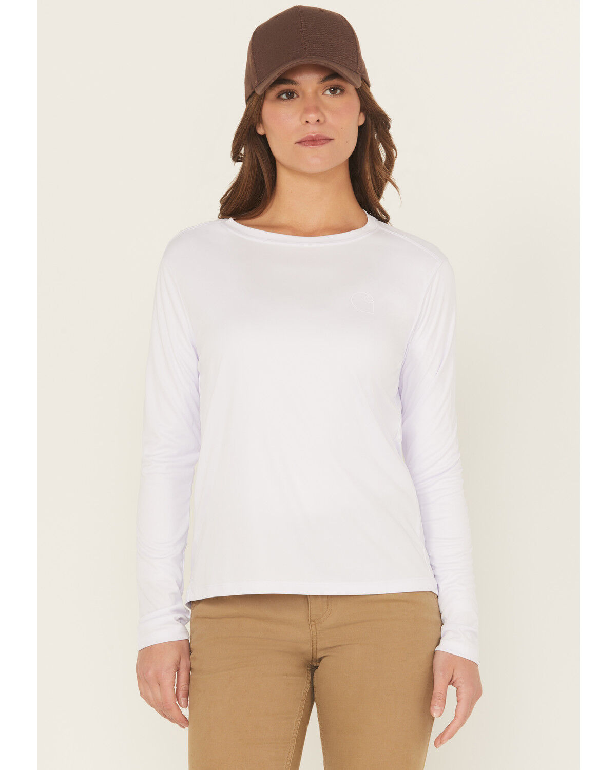 Carhartt Women's Force Sun Defender® Relaxed Fit Lightweight Long Sleeve Graphic Work Tee
