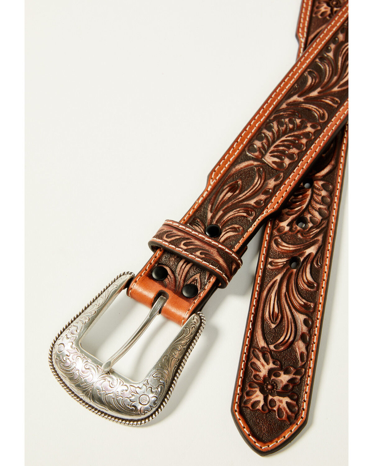 Cody James Men's Floral Tooled Belt