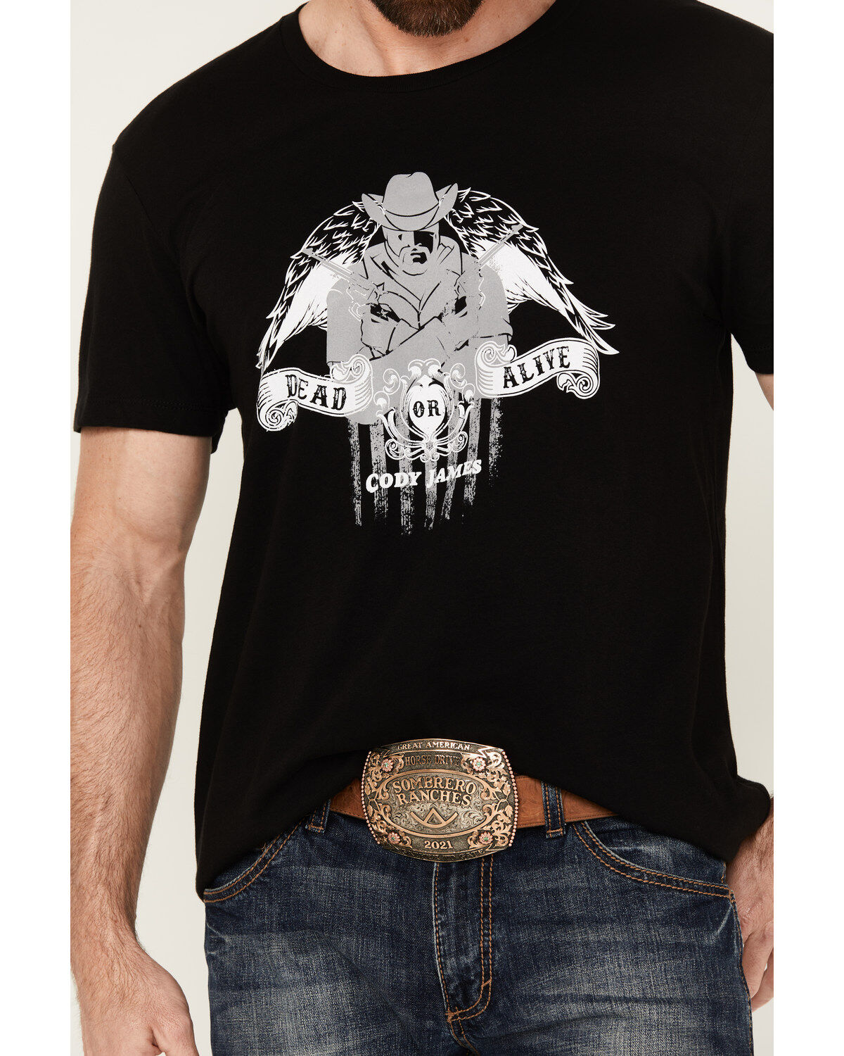 Cody James Men's Dead Or Alive Short Sleeve Graphic T-Shirt