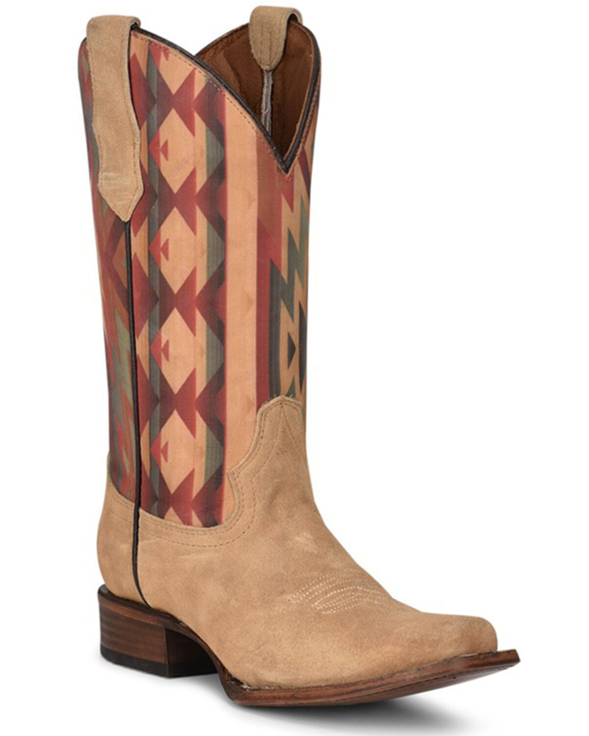Circle G Women's Straw Embroidery Western Boots - Square Toe
