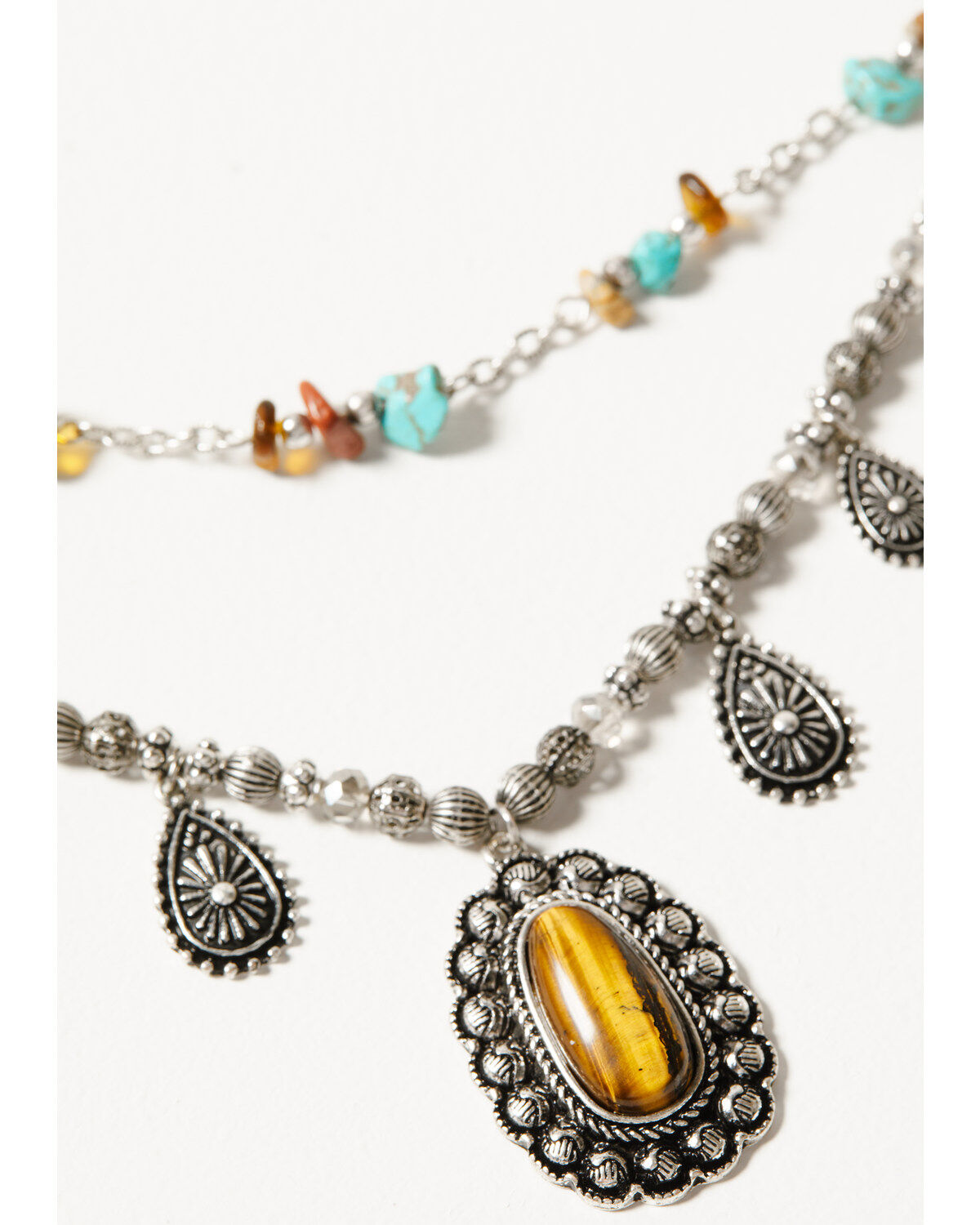 Shyanne Women's Bisbee Falls Multi-Layered Concho Necklace