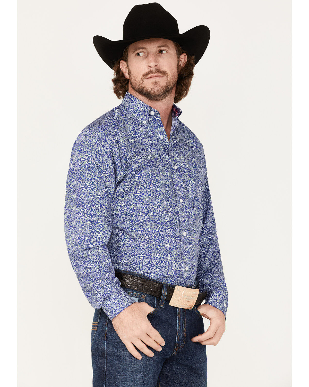 Ariat Men's WF Seamus Print Long Sleeve Western Shirt