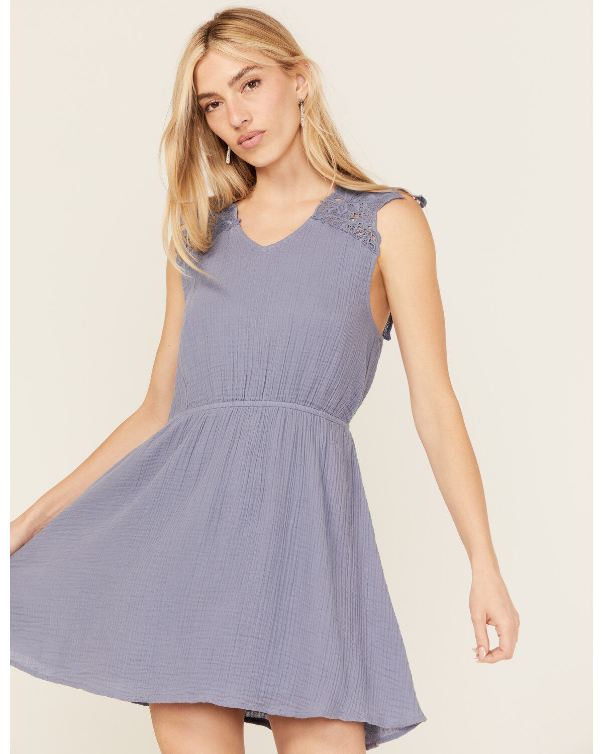 Cleo + Wolf Women's Birdy Open Back Mini Dress