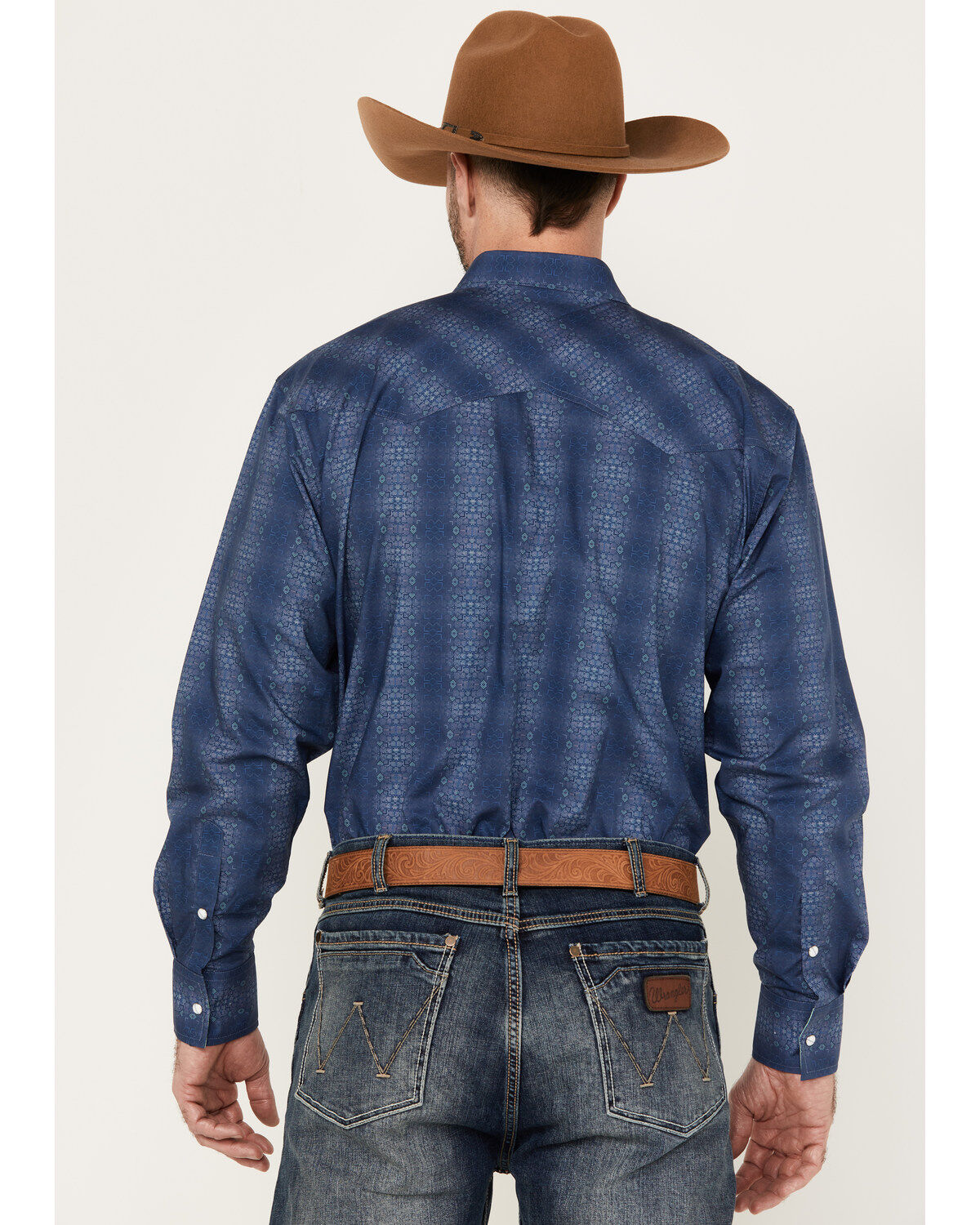 Resistol Men's Lakeland Geo Print Long Sleeve Snap Western Shirt