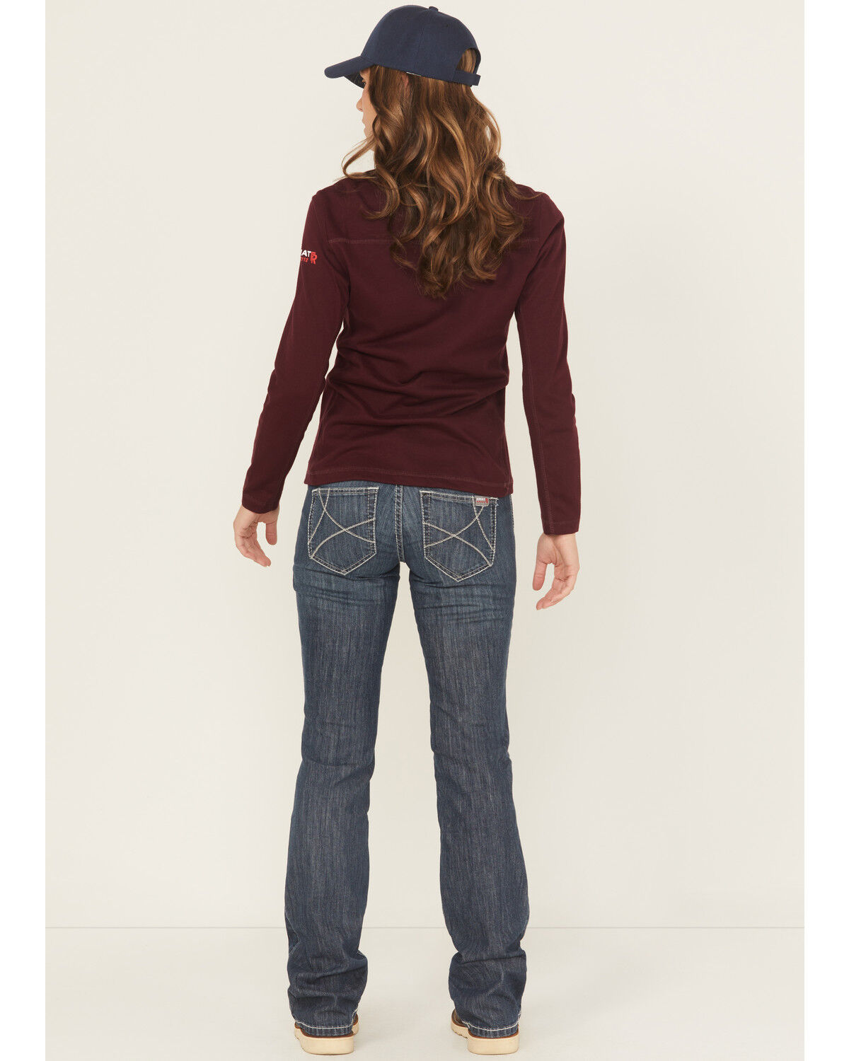 Ariat Women's FR Mid Rise Durastretch Duralight Ella Bootcut Jeans