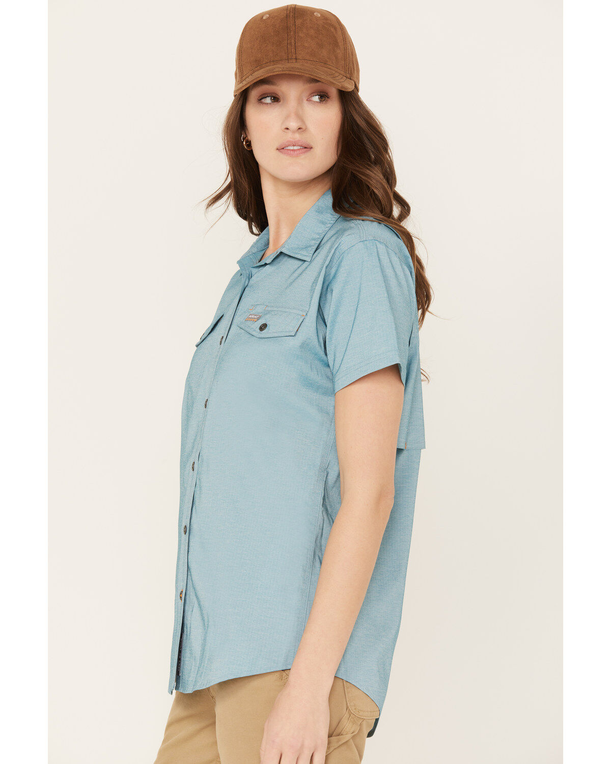 Ariat Women's Rebar VentTEK Short Sleeve Button Down Western Work Shirt