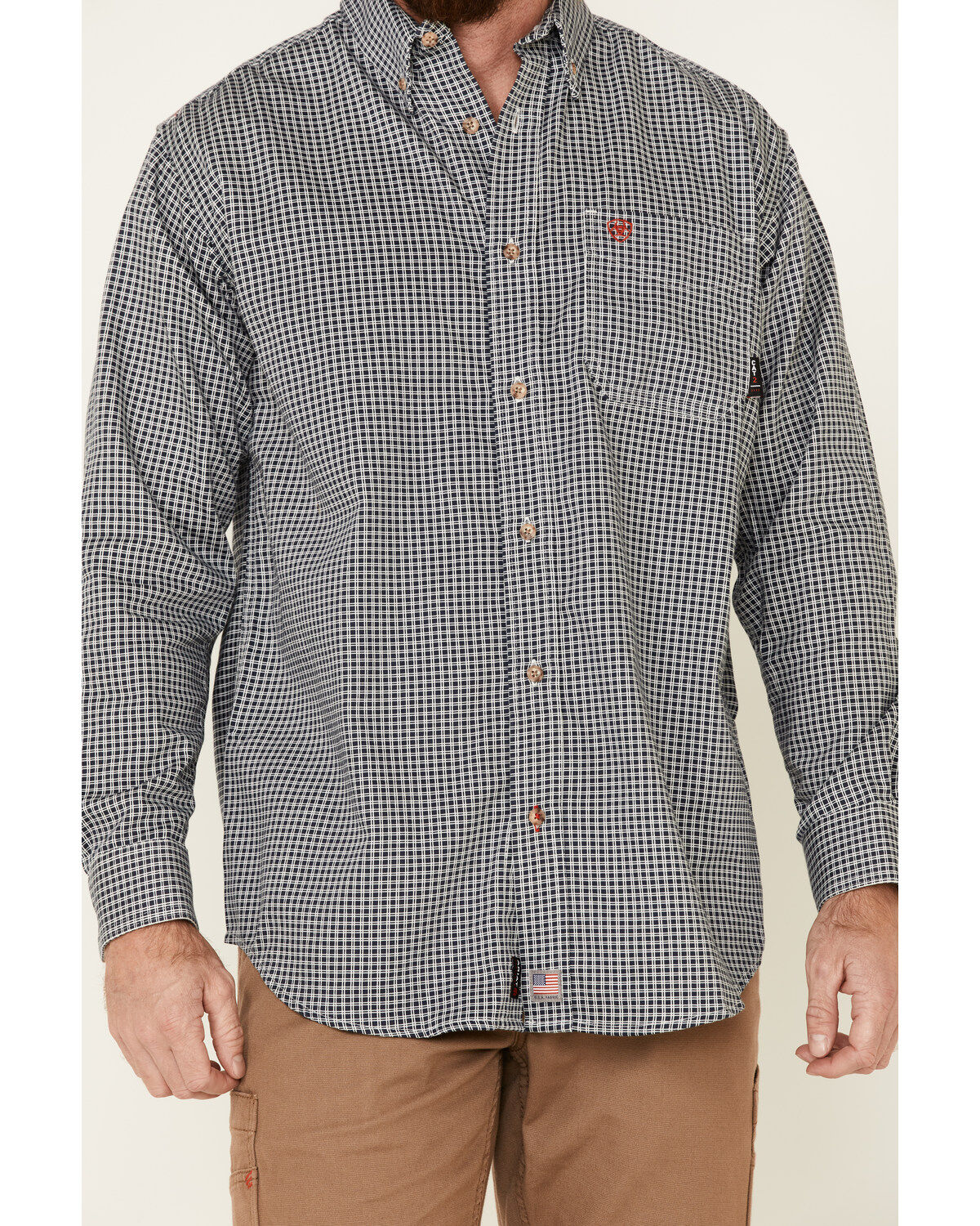 Ariat Men's FR Check Long Sleeve Work Shirt