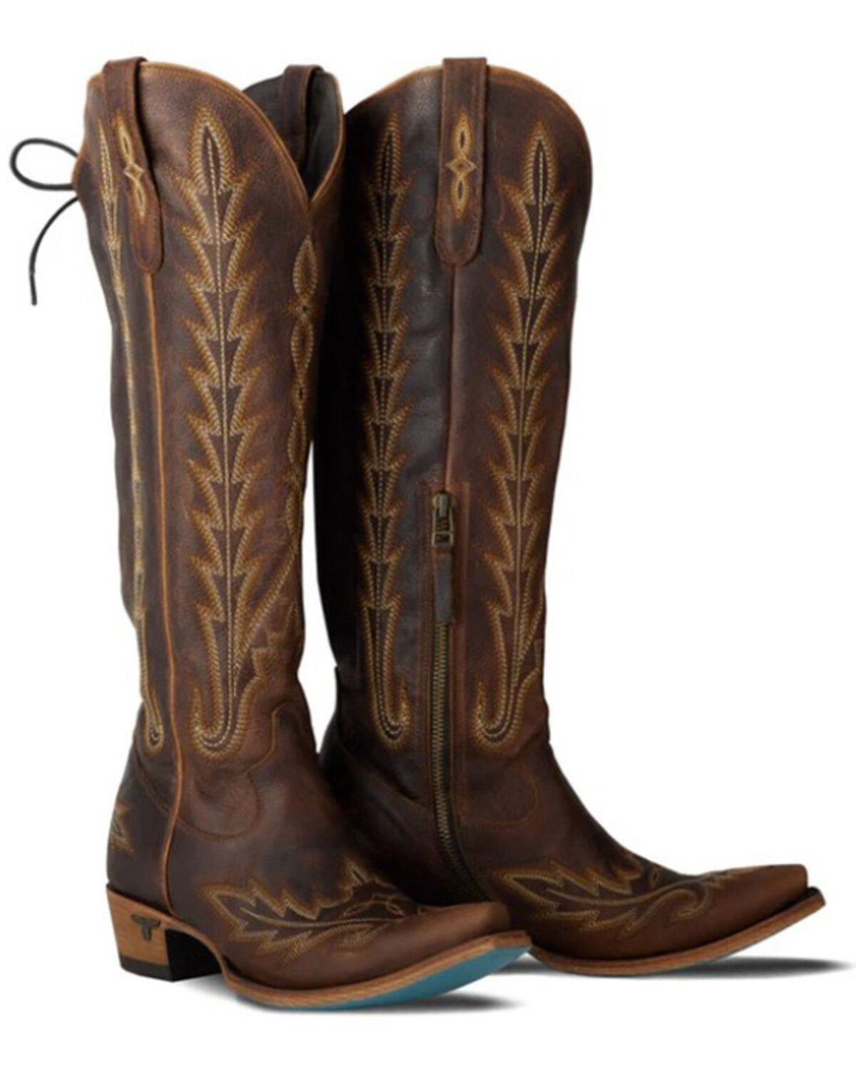 Lane Women's Lexington Knee High Corset Western Boots - Snip Toe