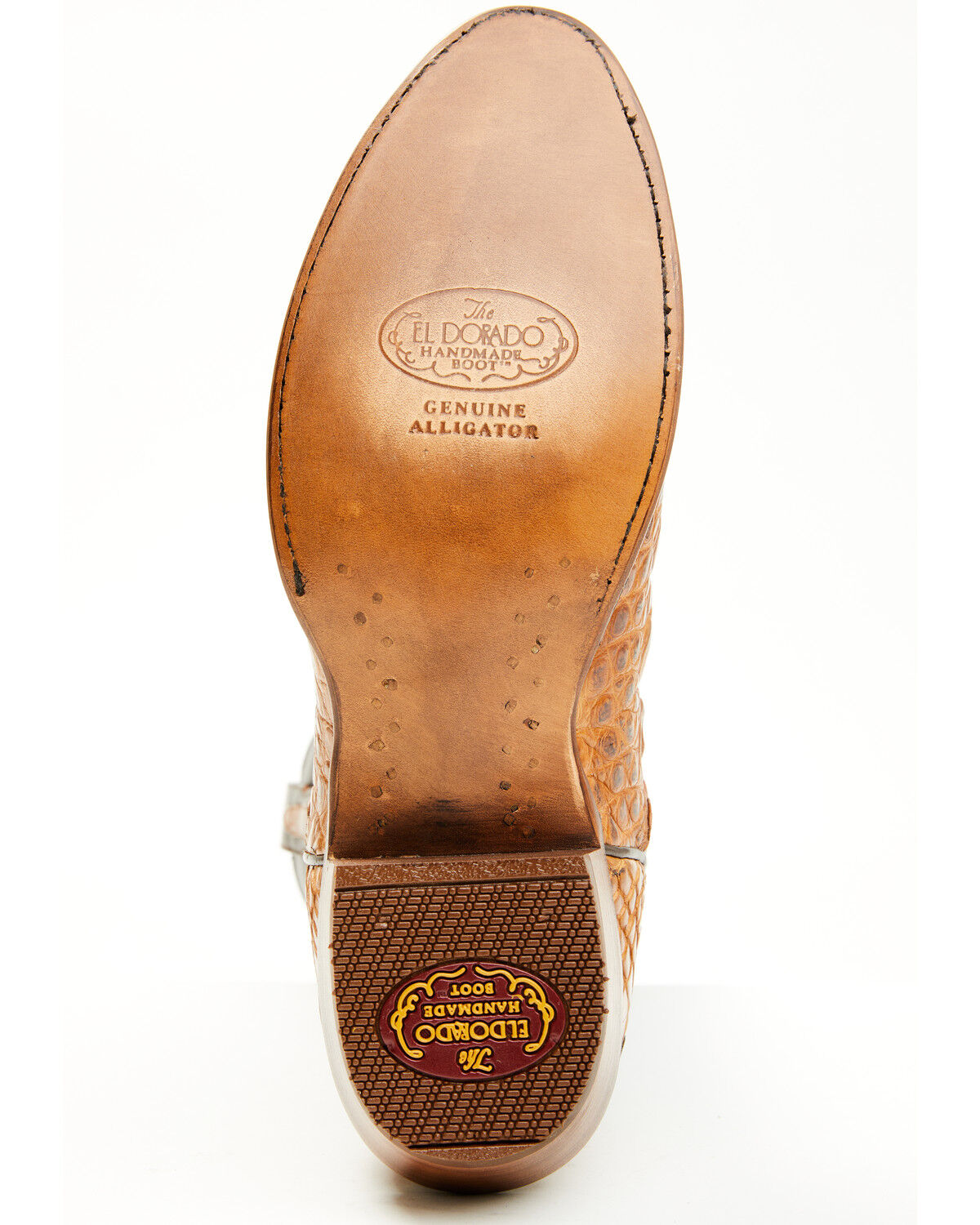 El Dorado Men's Exotic American Alligator Western Boots - Round Toe