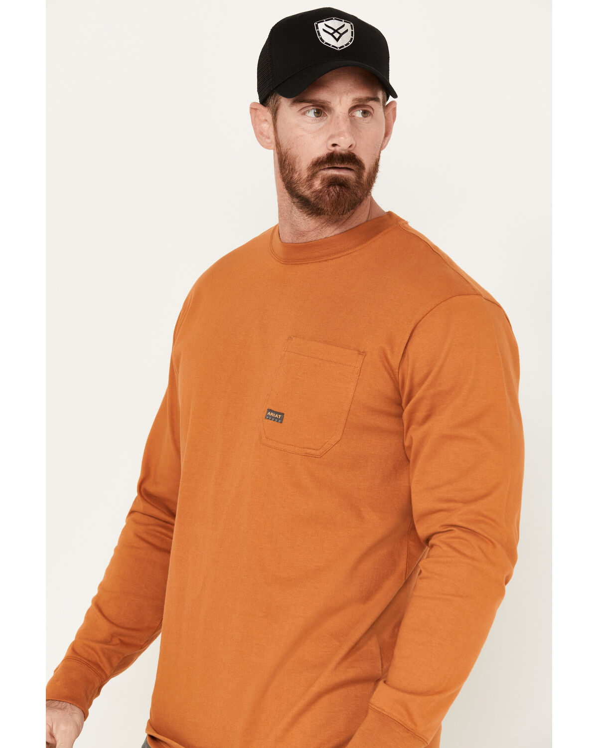 Ariat Men's Rebar Stretch Union City Long Sleeve Work T-Shirt