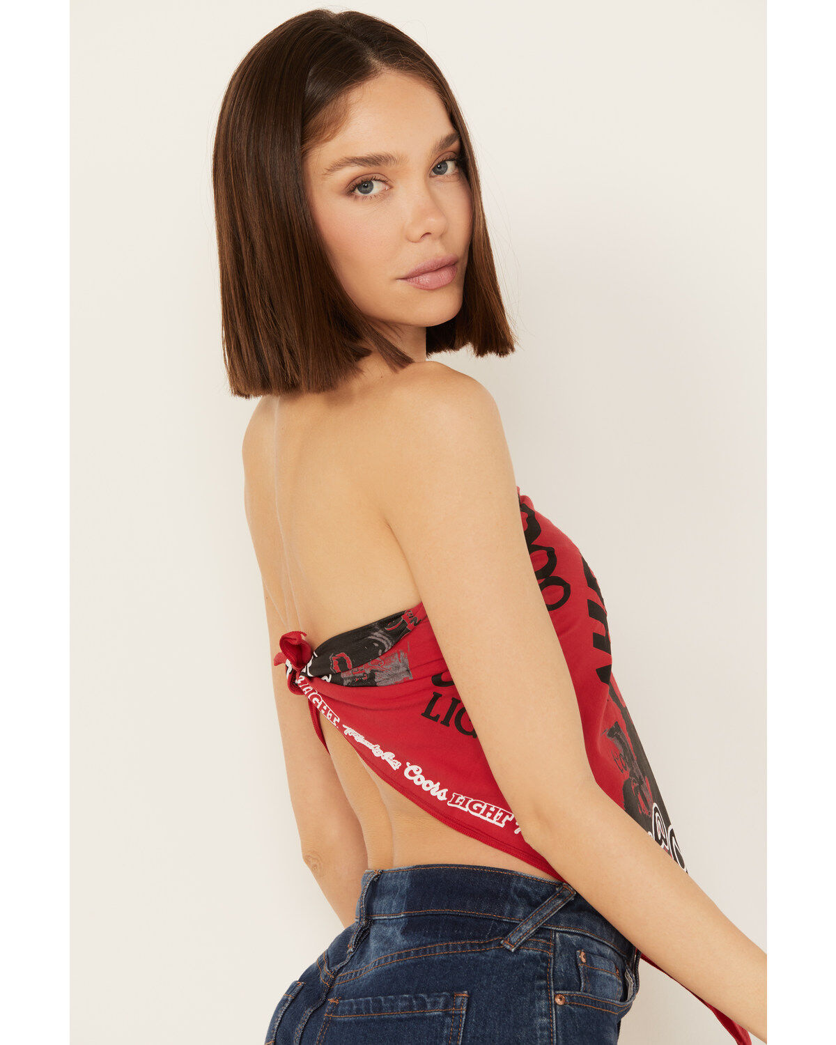 The Laundry Room Women's Coors Light Wolf Bandana Top