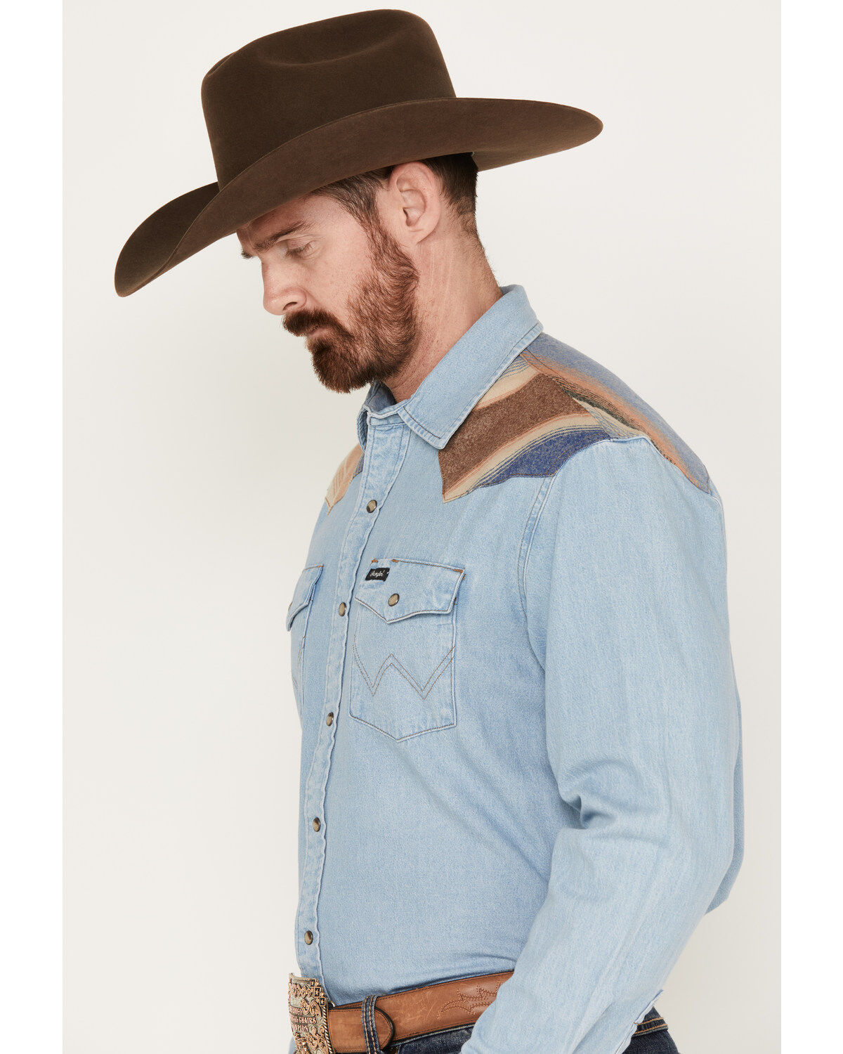 Wrangler Men's Pendleton Long Sleeve Western Work Shirt