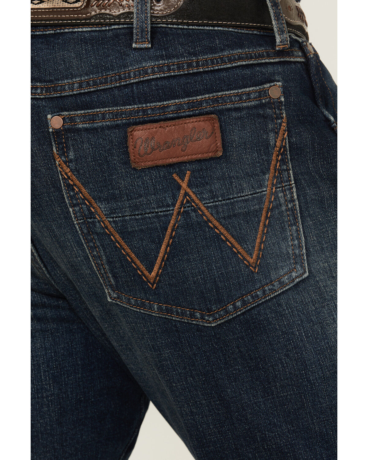 Wrangler Retro Men's Richland Dark Wash Slim Bootcut Stretch Denim Jeans