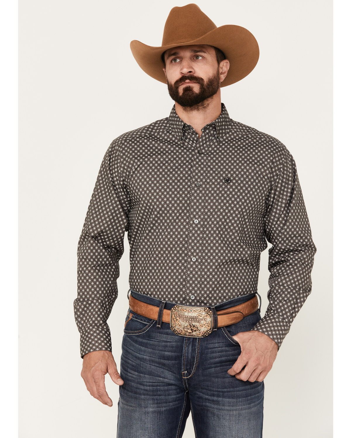Ariat Men's Winston Classic Fit Long Sleeve Button-Down Western Shirt