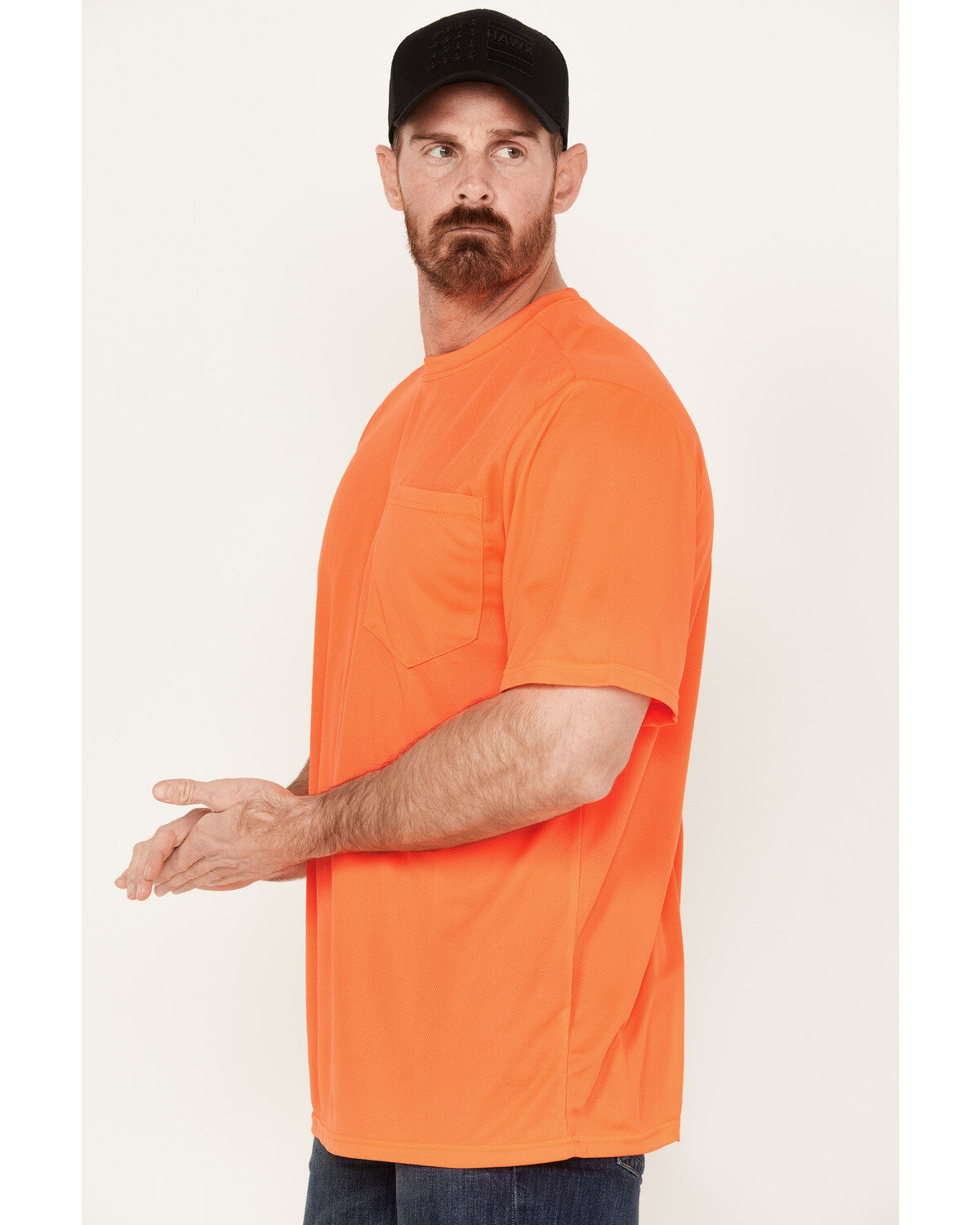 Hawx Men's High-Visibility Short Sleeve Work Shirt