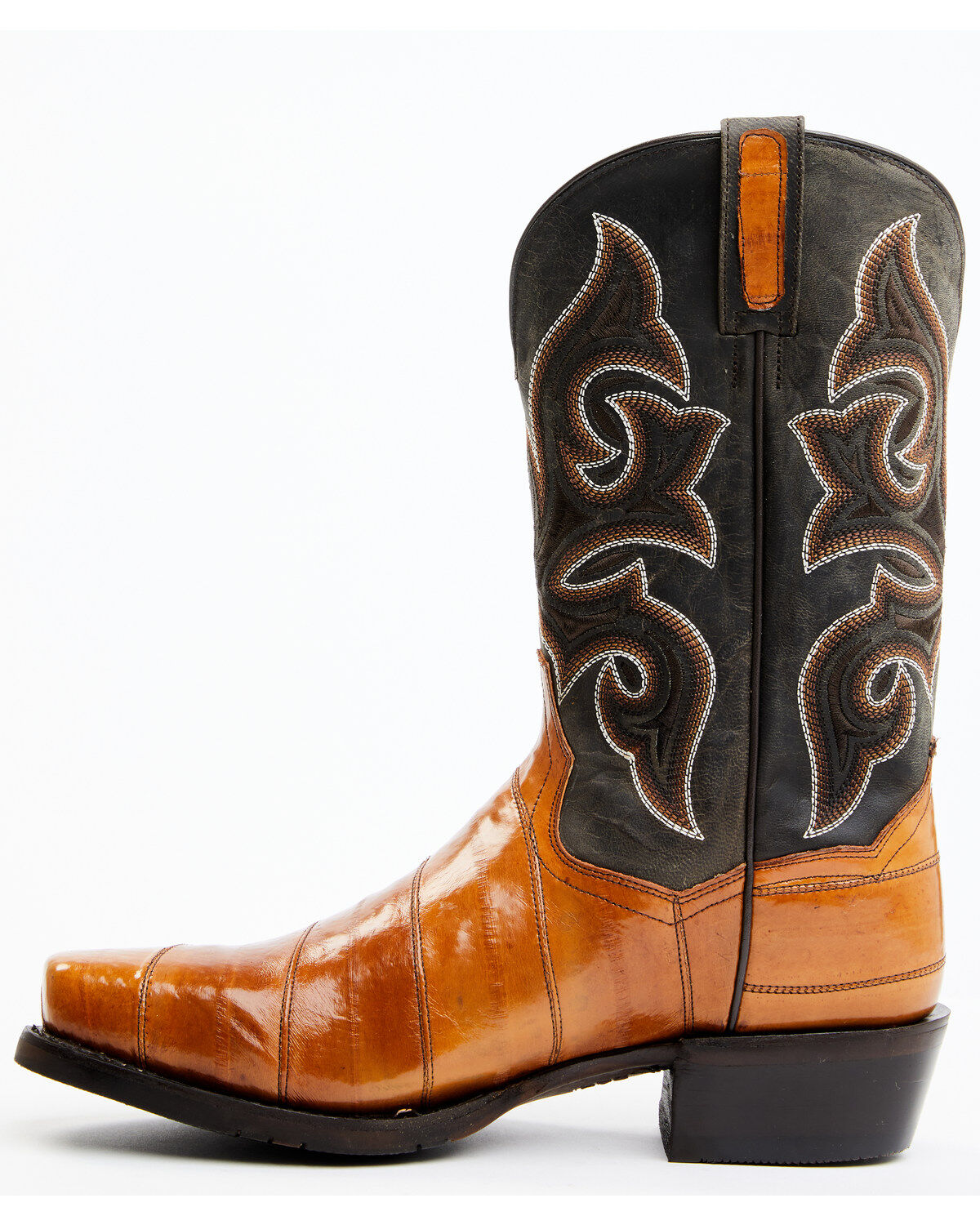 Dan Post Men's Camel Eel Exotic Western Boots - Square Toe