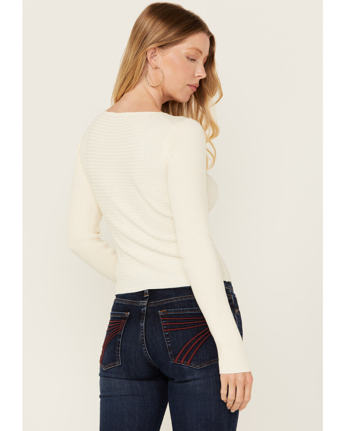 Shyanne Women's Ribbed Long Sleeve Sweater