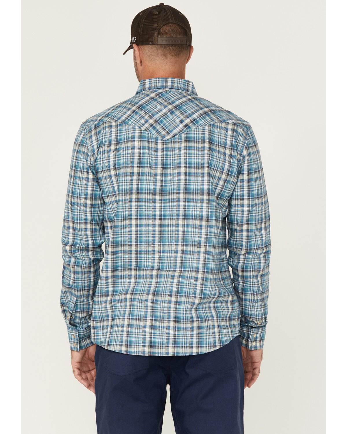 Cody James FR Men's Plaid Print Long Sleeve Pearl Snap Stretch Western Work Shirt