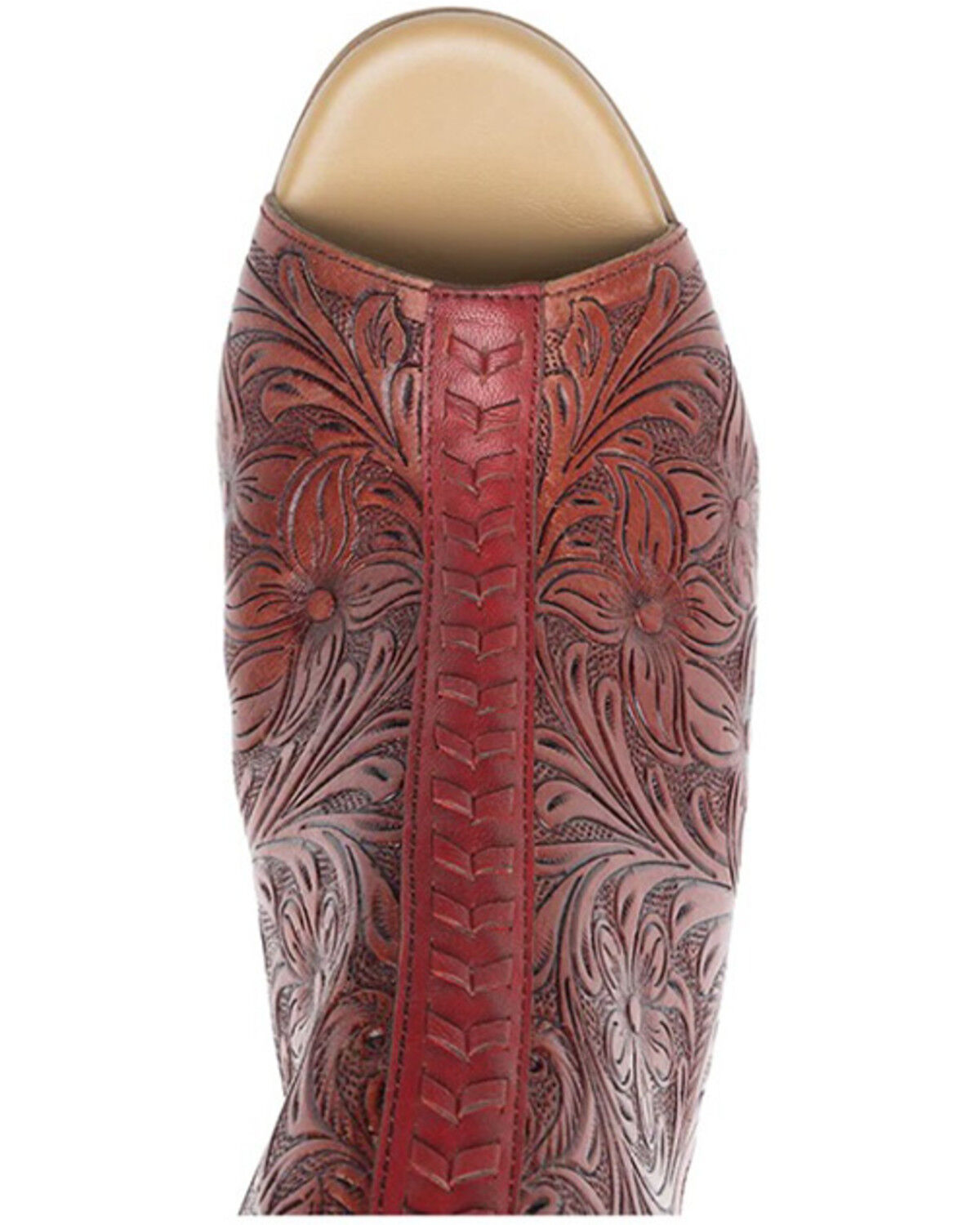 Myra Bag Women's Callandra High Front Hand Tooled Sandal Shoes