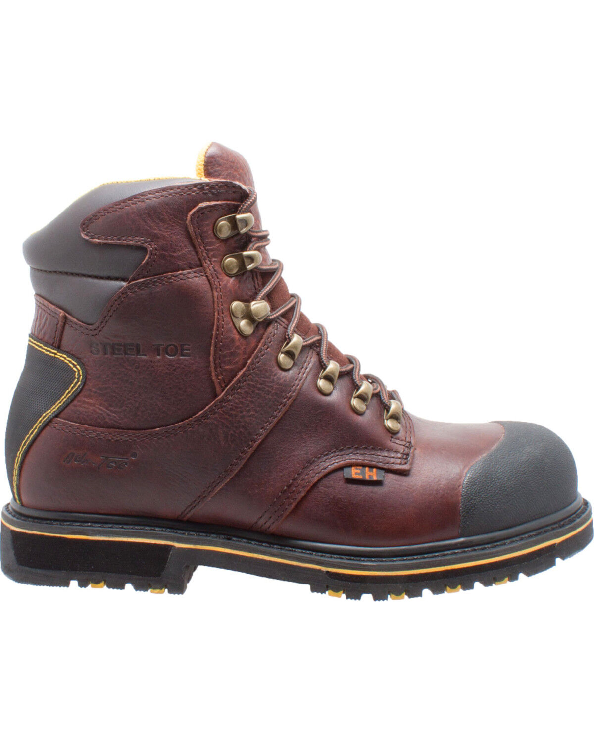 Ad Tec Men's 6" Leather EH Waterproof Work Boots - Steel Toe