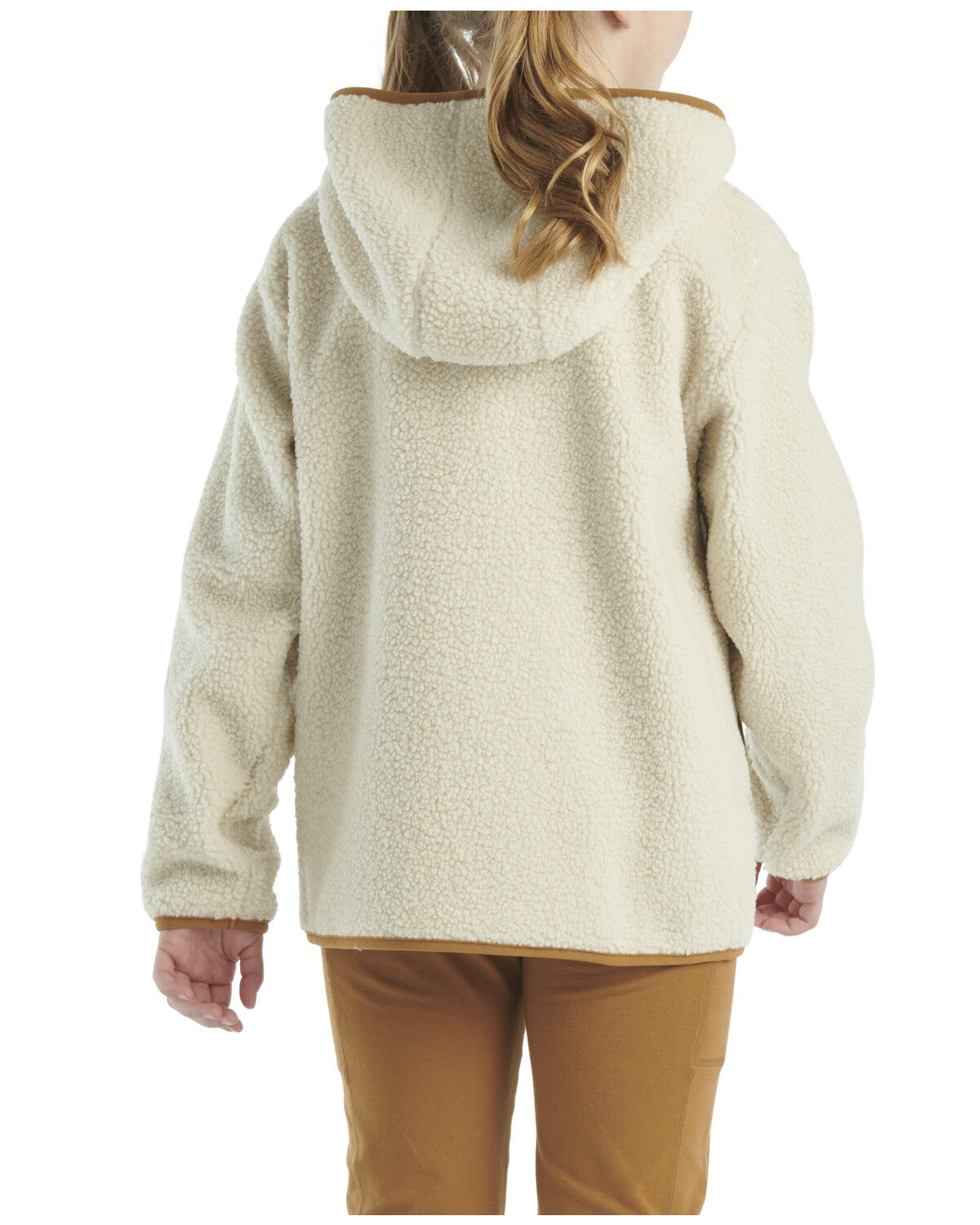 Carhartt Little Girls' Sherpa 1/4 Zip-Up Hoodie
