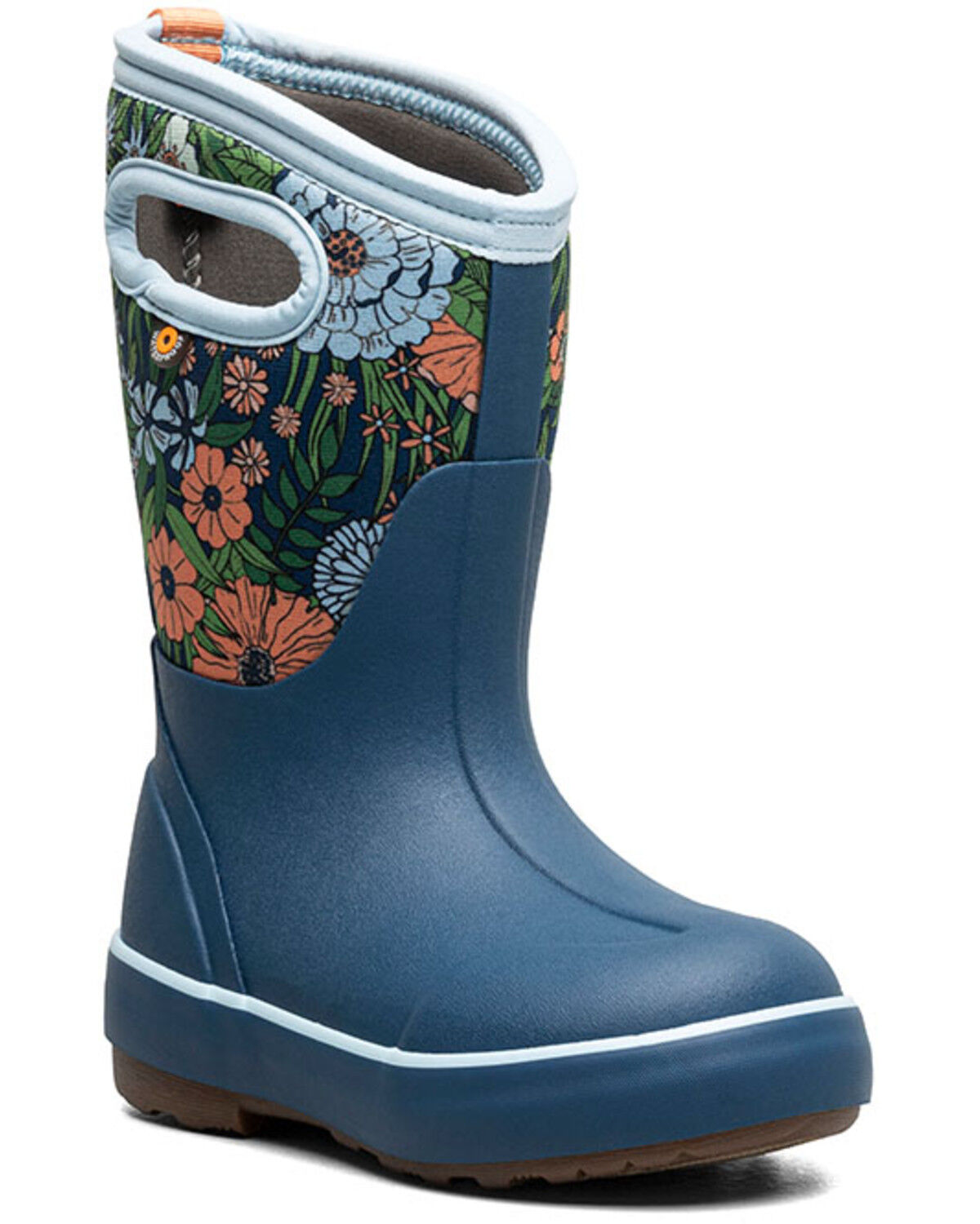 Bogs Girls' Classic II Vintage Floral Rubber Boots - Round Toe