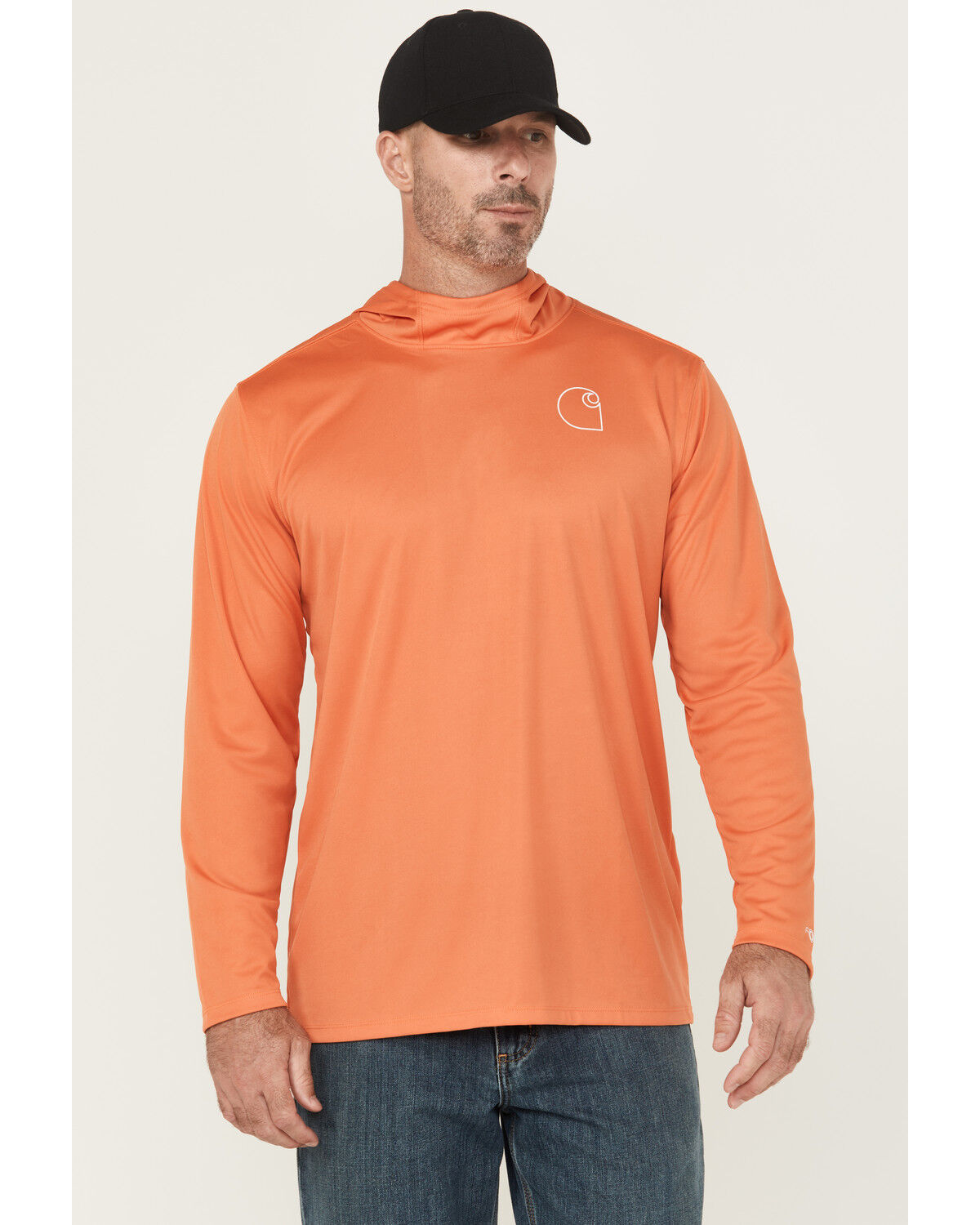 Carhartt Men's Force Sun Defender® Lightweight Long Sleeve Hooded Graphic T-Shirt