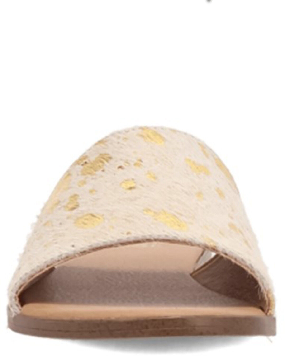 Dingo Women's Metallic Hairon Moo Moo Sandals