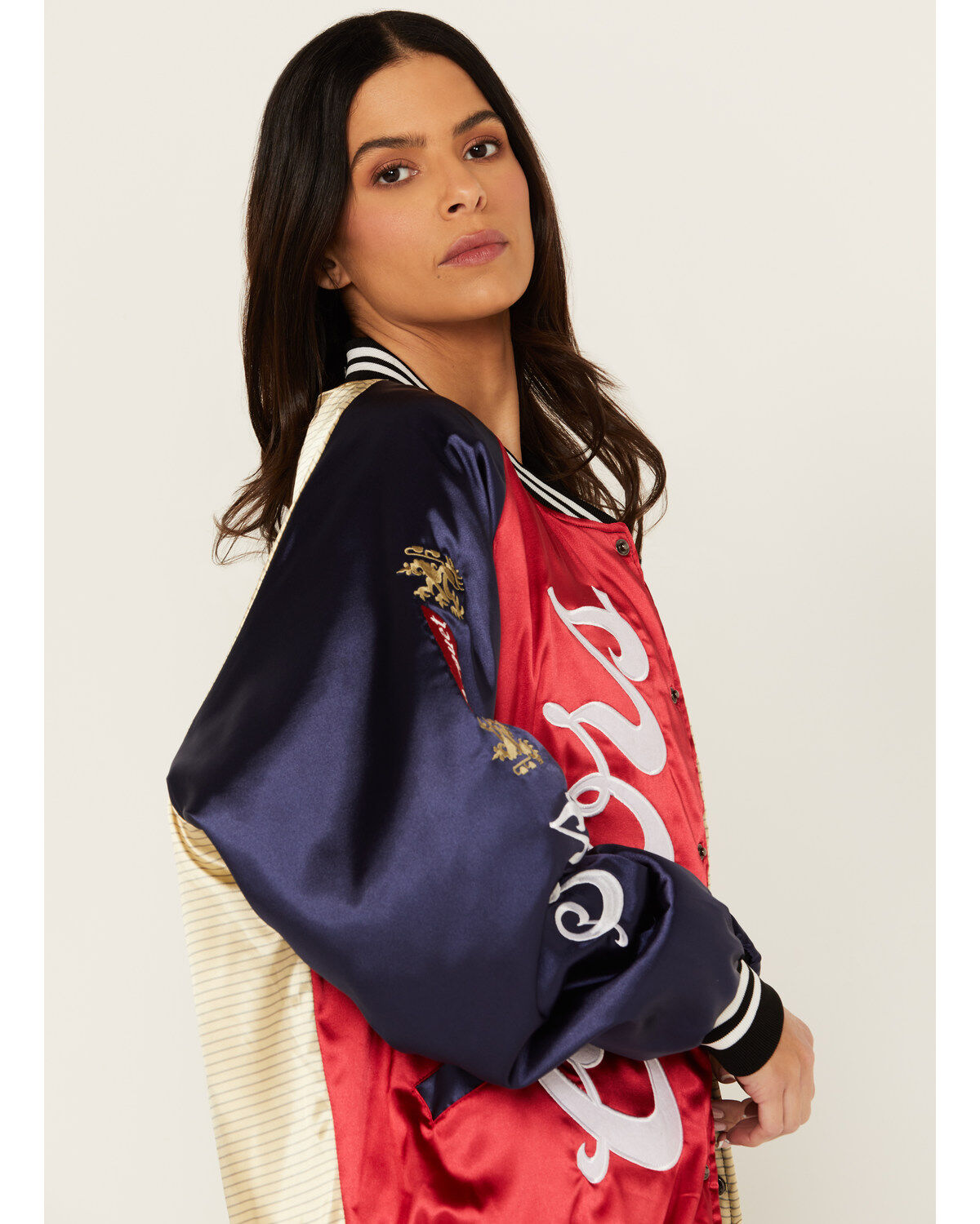 The Laundry Room Women's Satin Heritage Coors Bomber Jacket