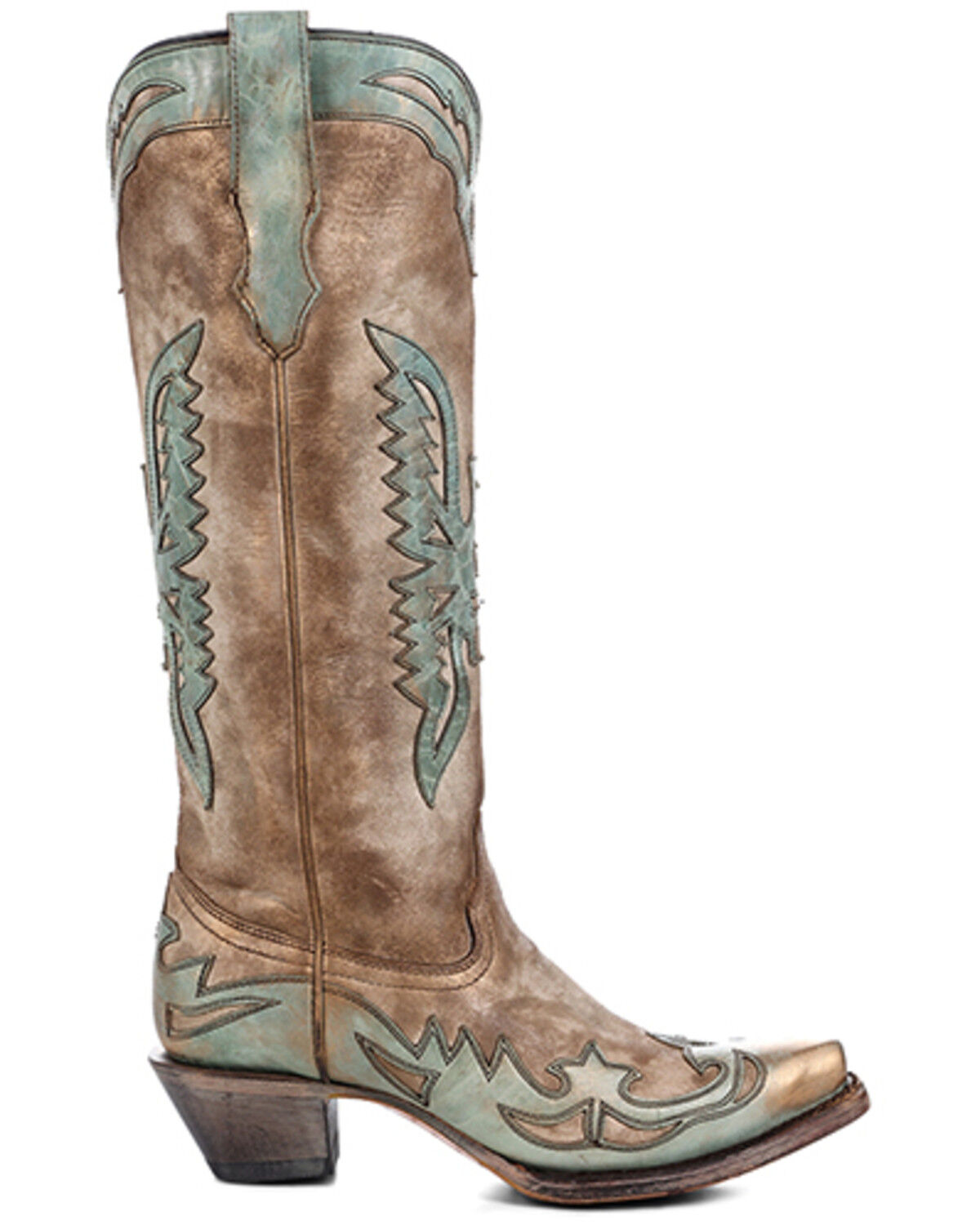 Corral Women's Eagle Overlay Tall Western Boots - Snip Toe
