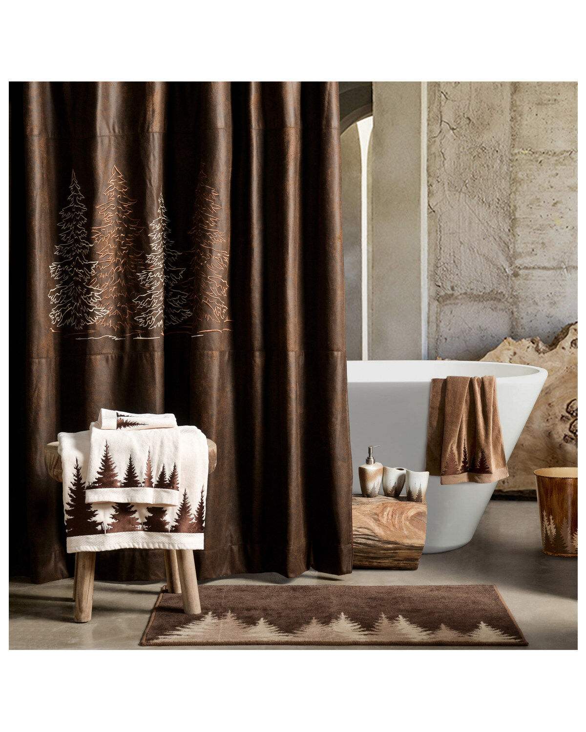 HiEnd Accents Clearwater Pines Bathroom Set - 9 Piece