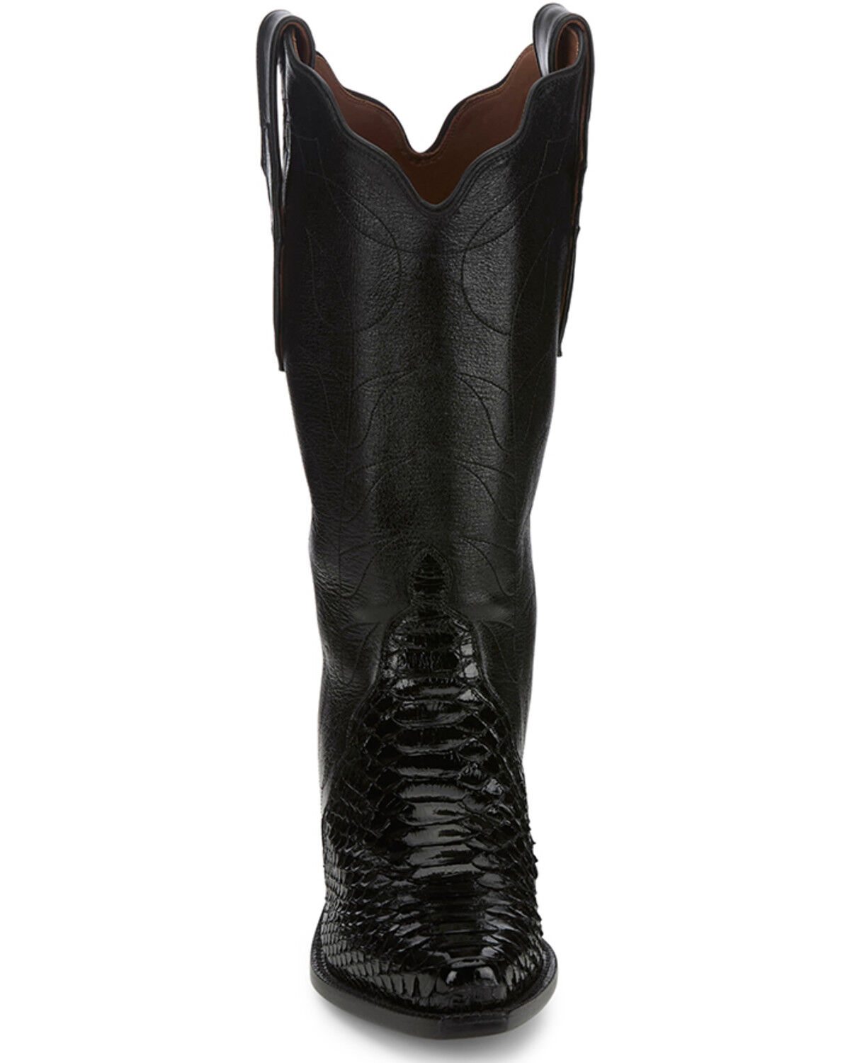 Tony Lama Women's Boot Barn Exclusive Tri-Ad Exotic Python Western Boots - Snip Toe