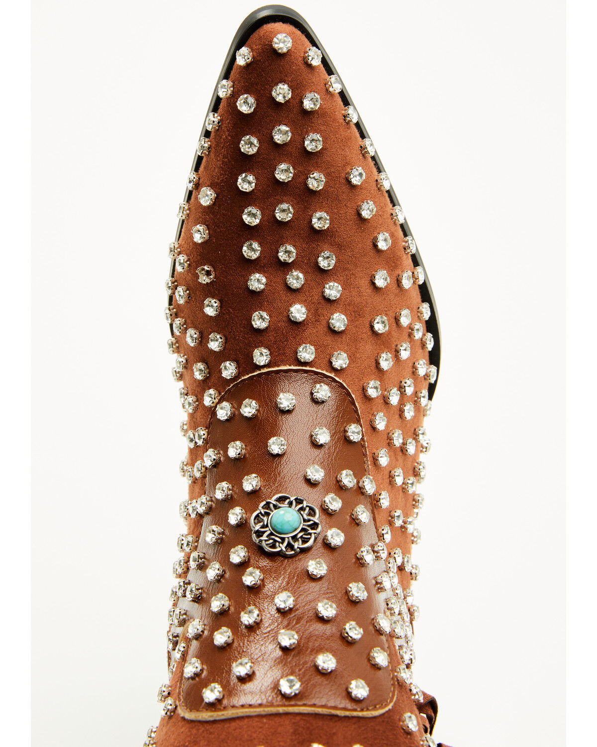 Azalea Wang Women's Bennett Embellished Fringe Tall Fashion Boots - Snip Toe