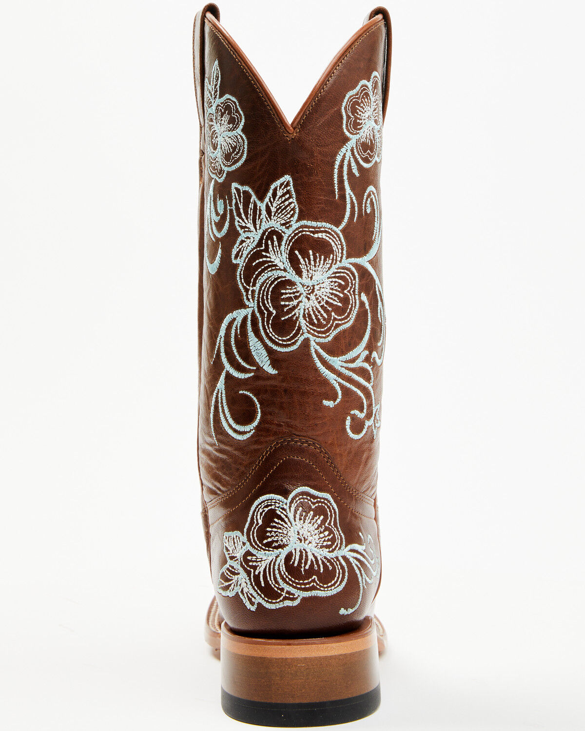 Shyanne Women's Lasy Floral Embroidered Western Boots - Broad Square Toe