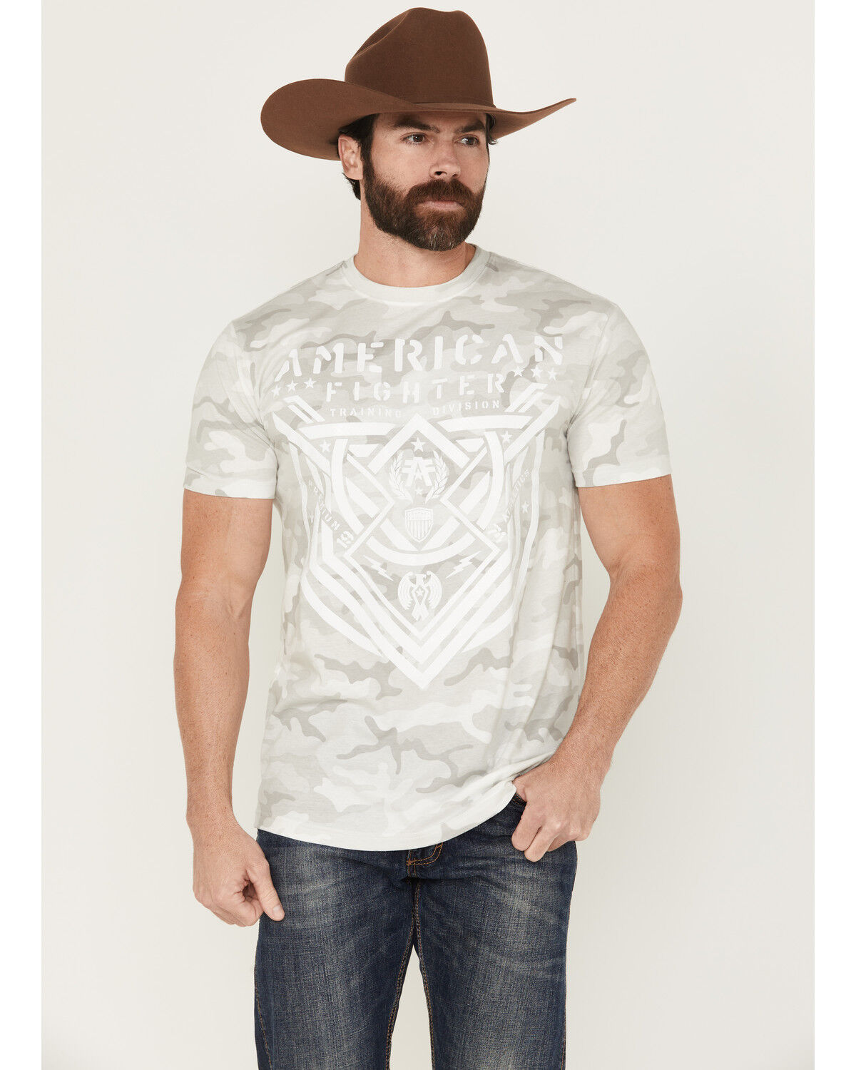 American Fighter Men's Lost Springs Camo Print Short Sleeve T-Shirt