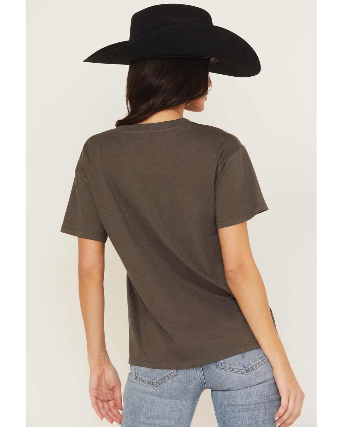 Blended Women's Wild West Studded Short Sleeve Graphic Tee