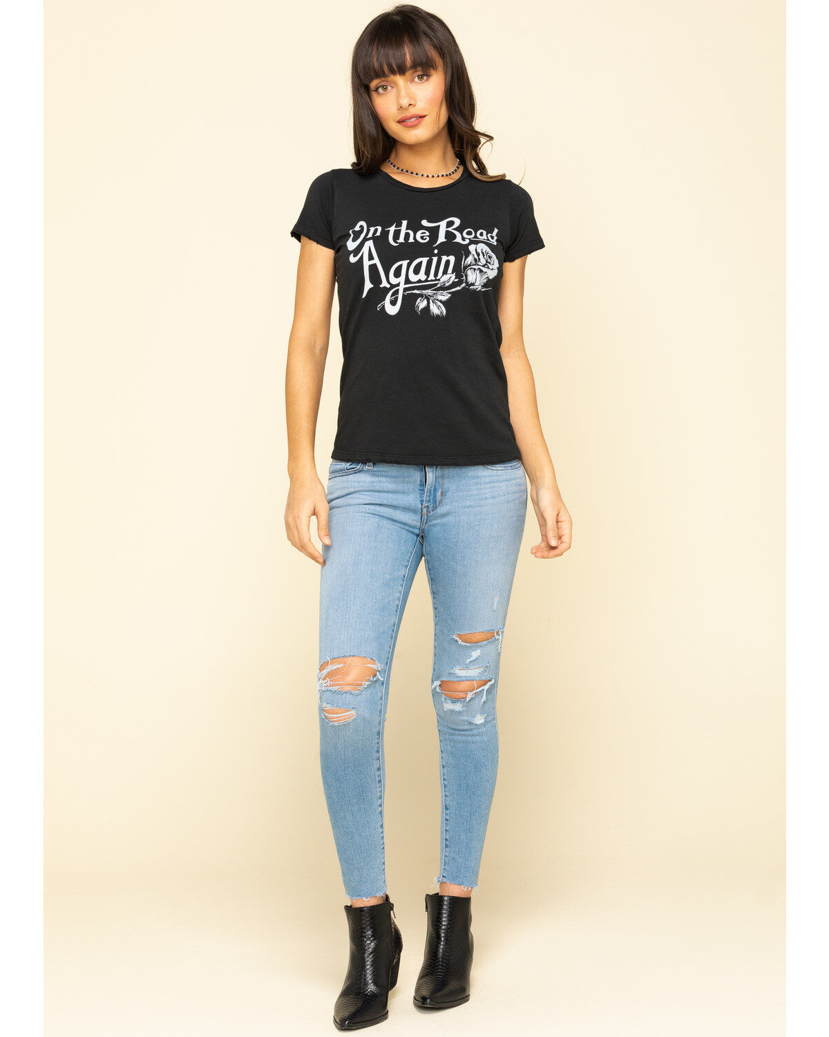 Bandit Brand Women's On The Road Again Graphic Short Sleeve Graphic Tee