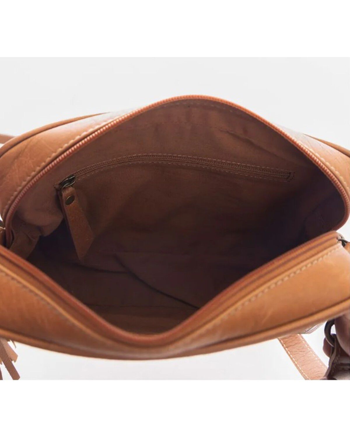 Myra Bag Women's Age Of The Steer Hand Tooled Crossbody Bag