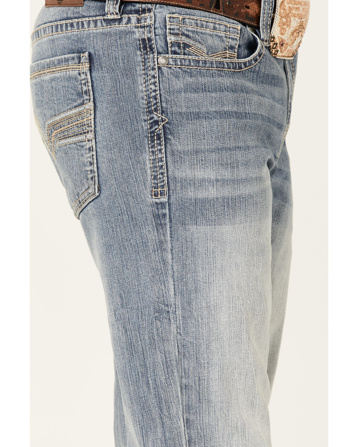Cody James Men's Hacienda Medium Wash Stretch Slim Bootcut Jeans