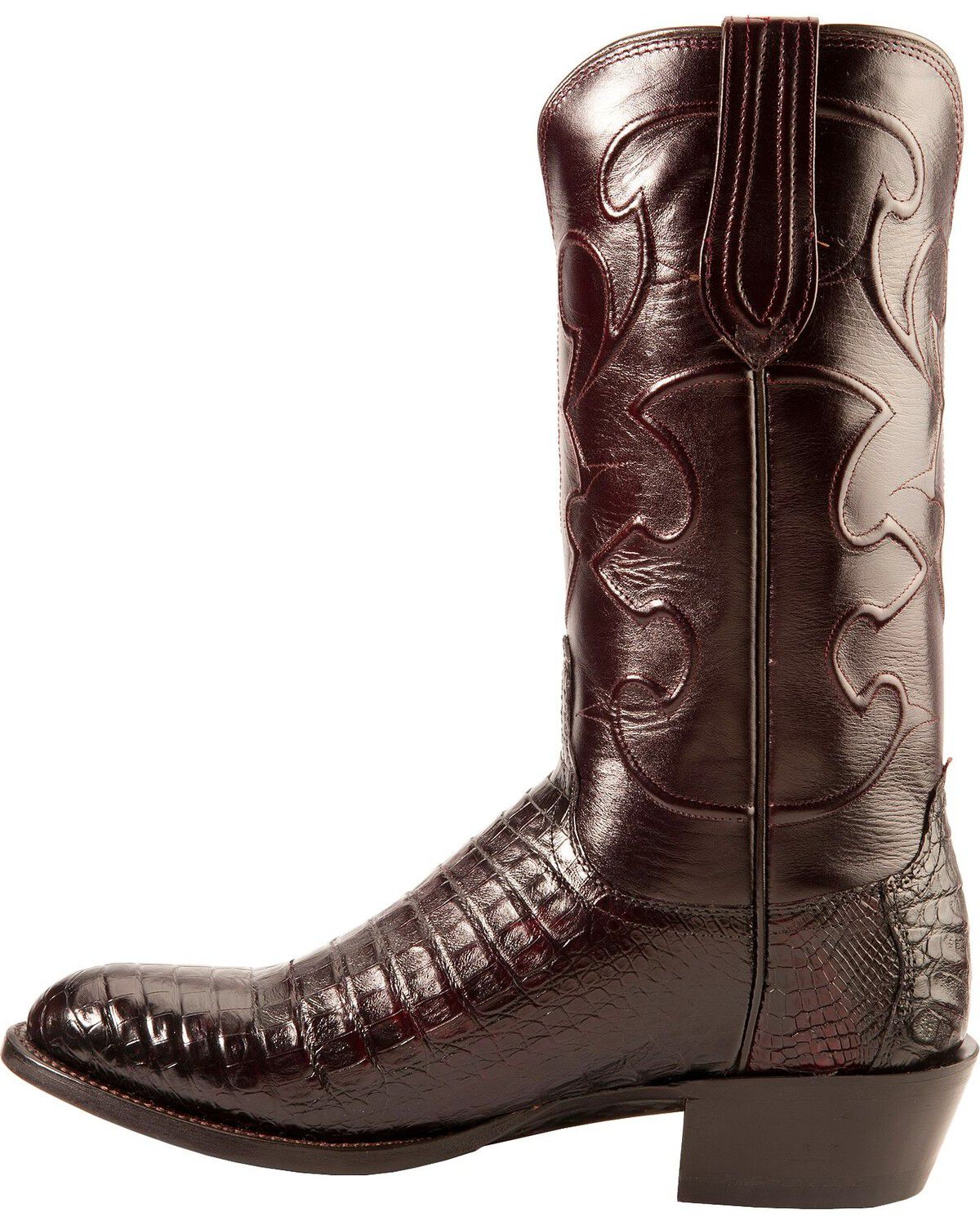 Lucchese Men's Charles Crocodile Belly Cowboy Boots - Round Toe