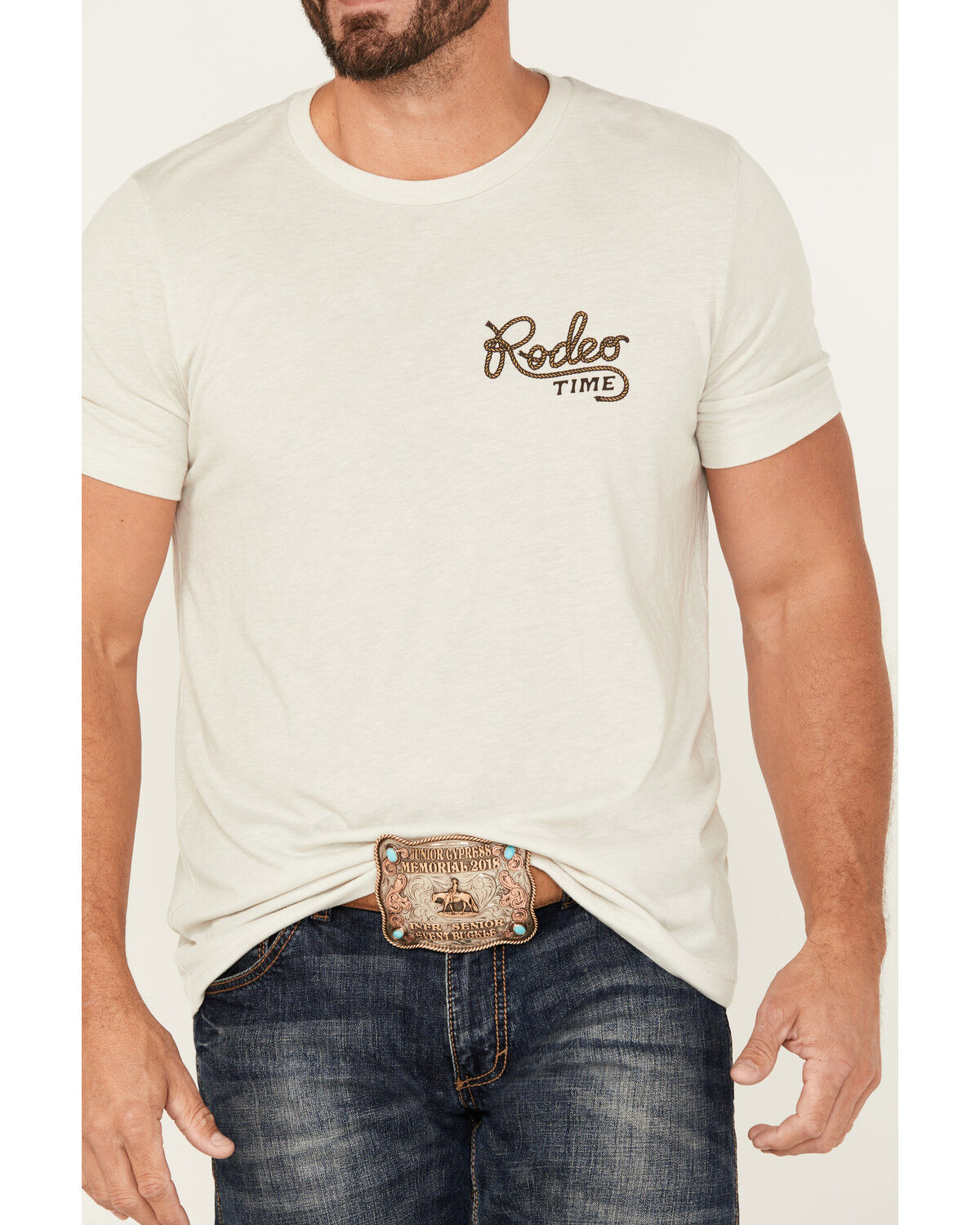 Rodeo Time Men's Rope Short Sleeve Graphic T-Shirt
