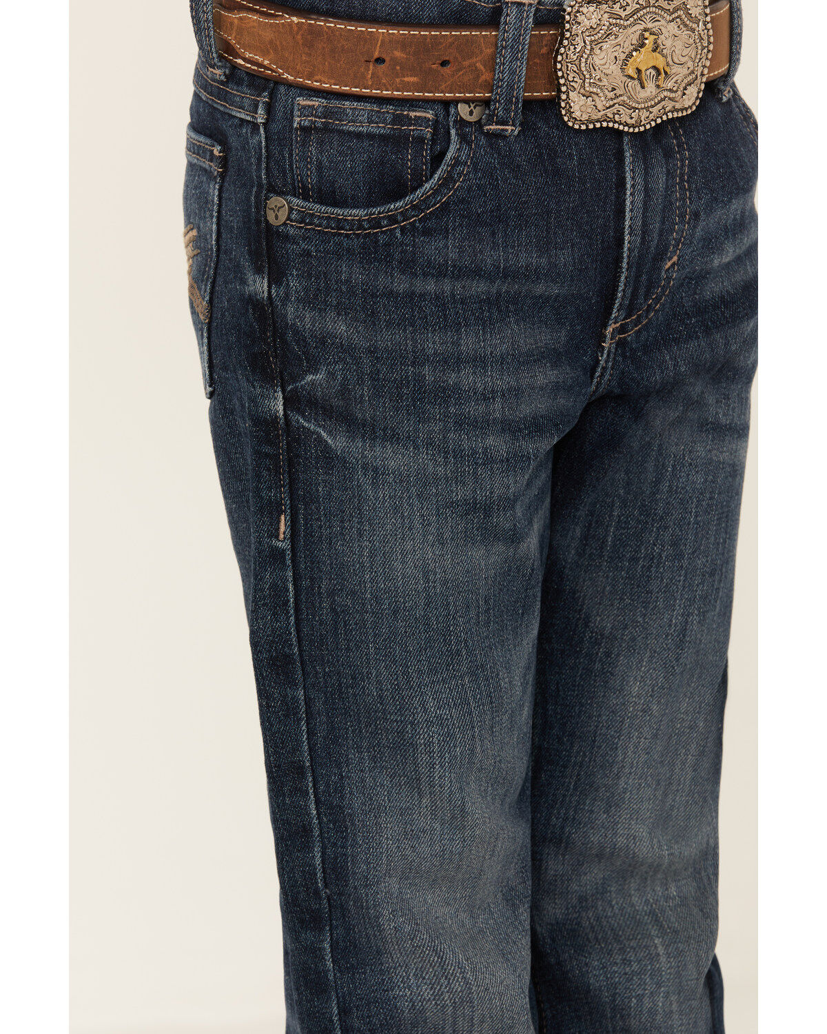 Wrangler 20X Boys' Dark Wash Slim Fit Vintage Bootcut Denim Jeans