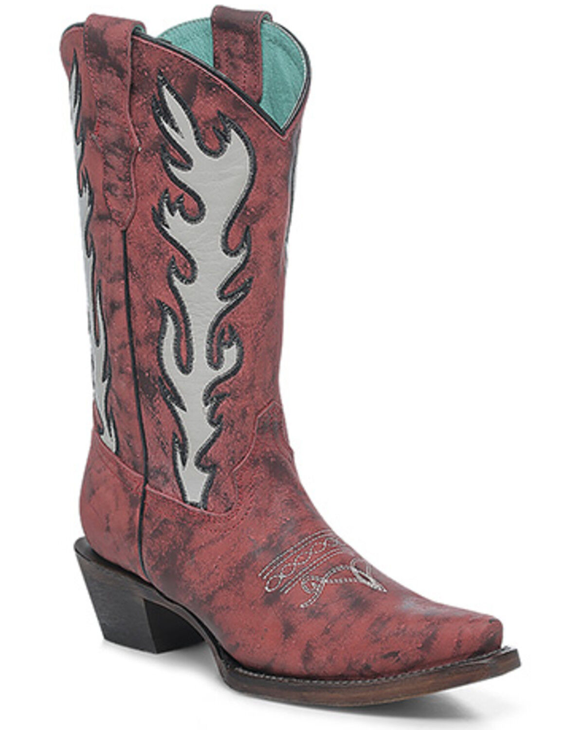 Corral Girls' Overlay Western Boots - Snip Toe