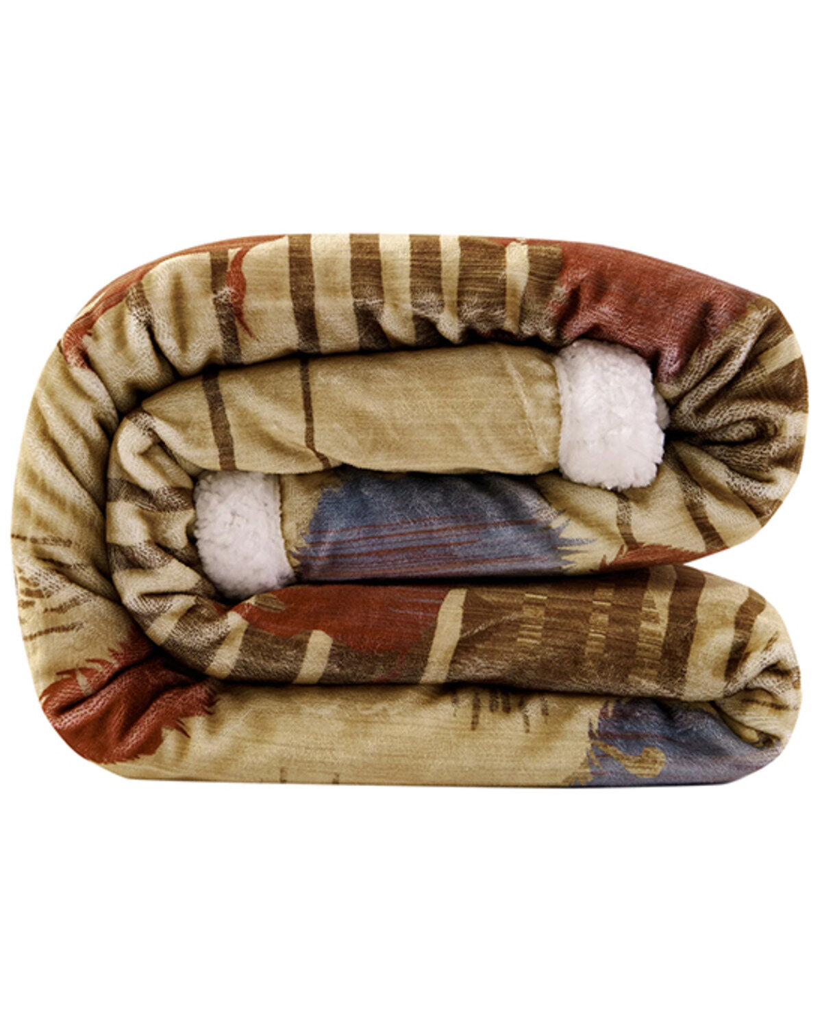 HiEnd Accents Home On The Range Campfire Sherpa Throw