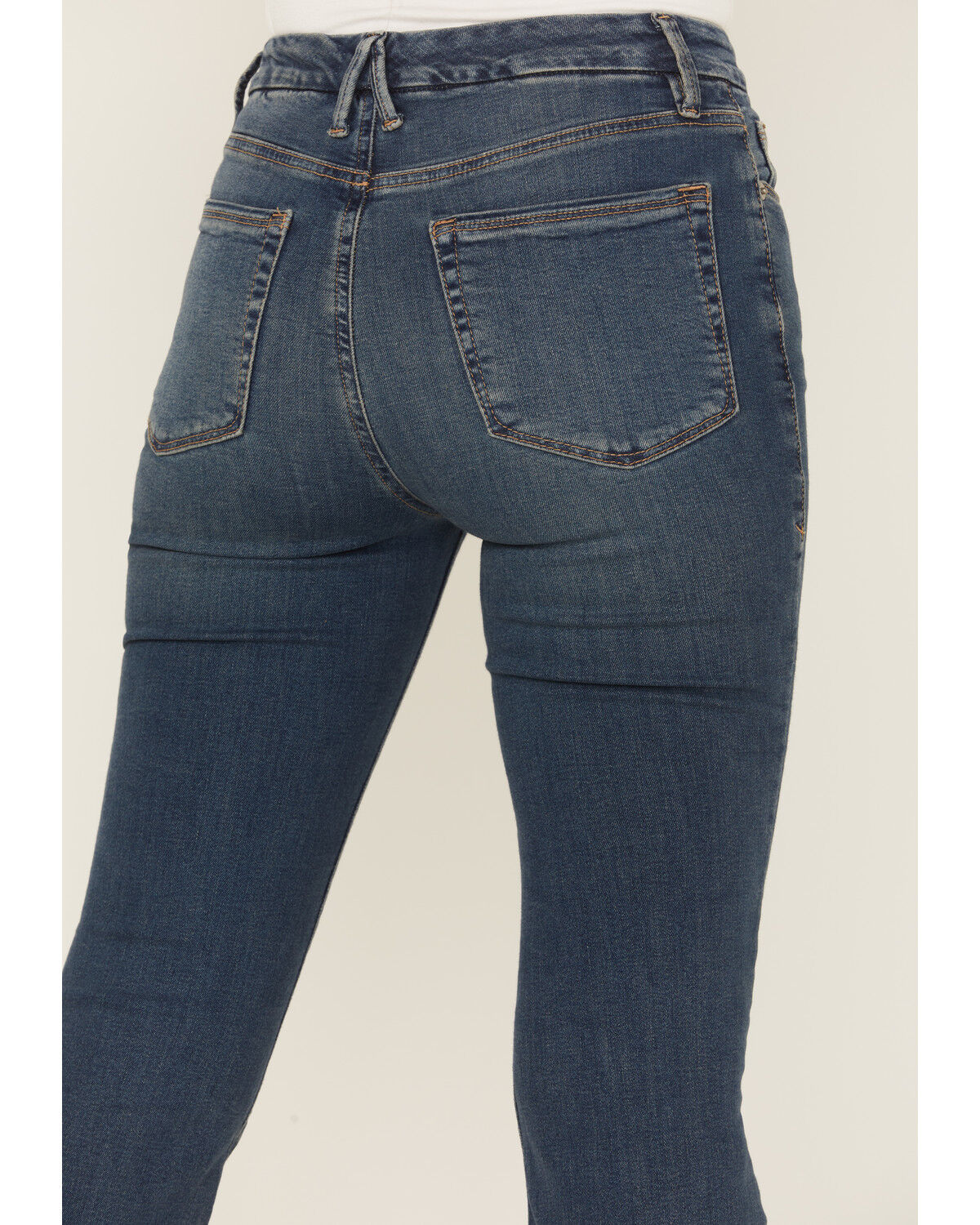 Good American Women's Good Legs Dark Wash High Rise Flare Denim Jeans